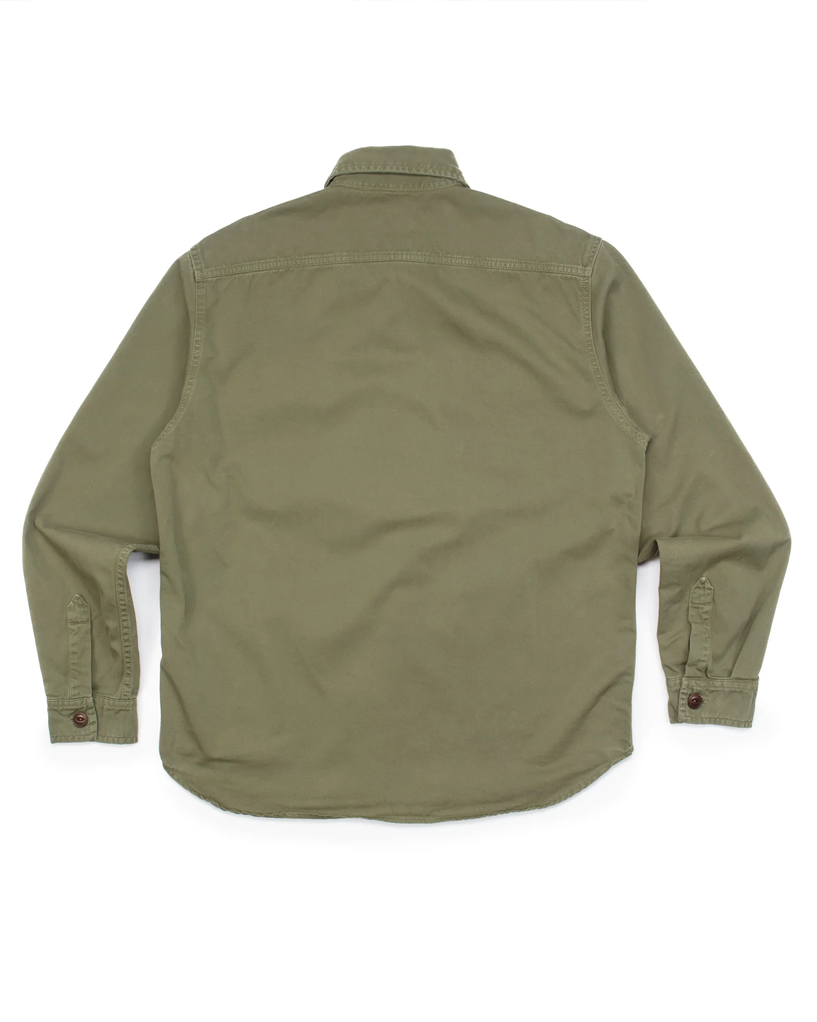 Alaska Guide Shirt in Military Green Gabardine - Image 4