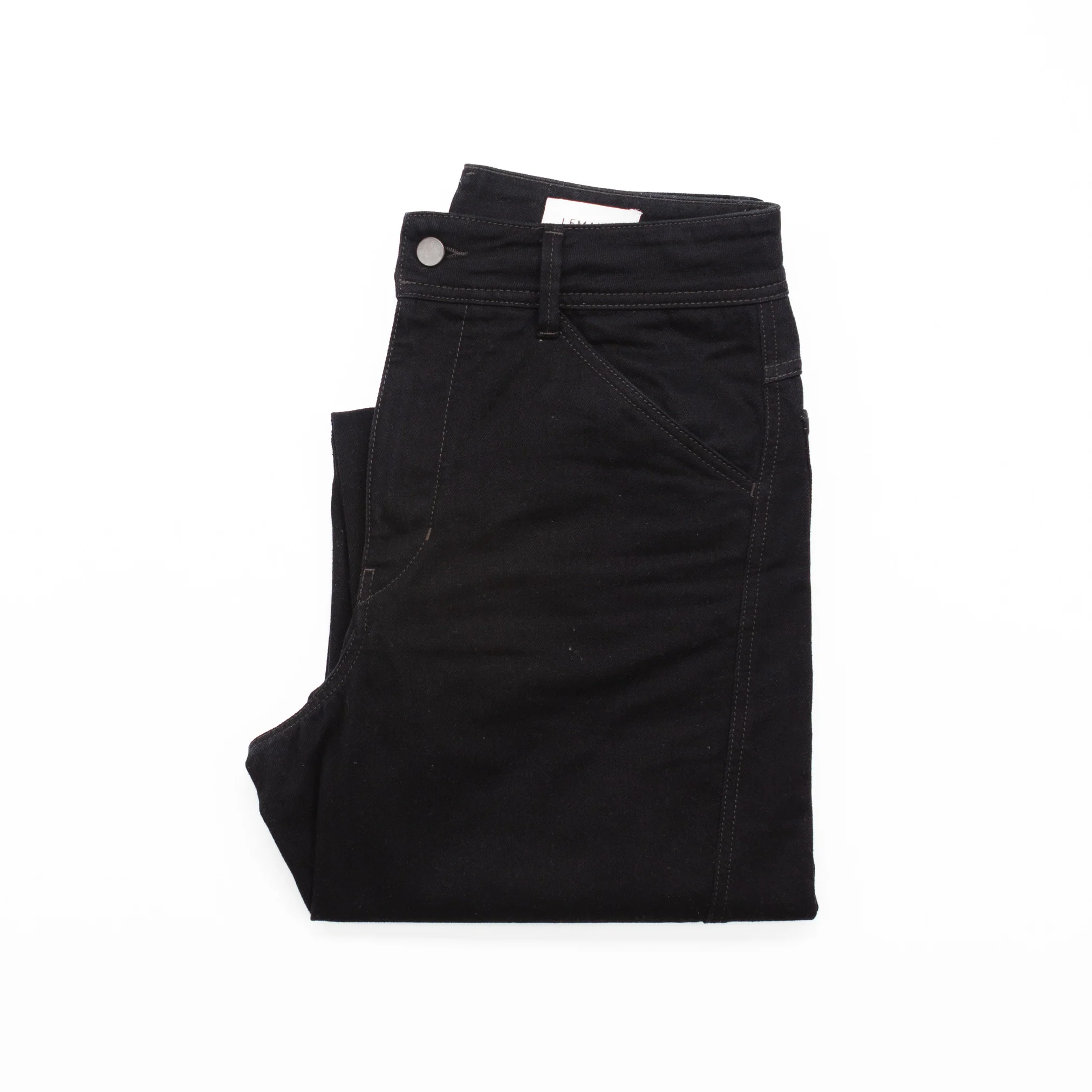 Black Twisted Workwear Pants #1154