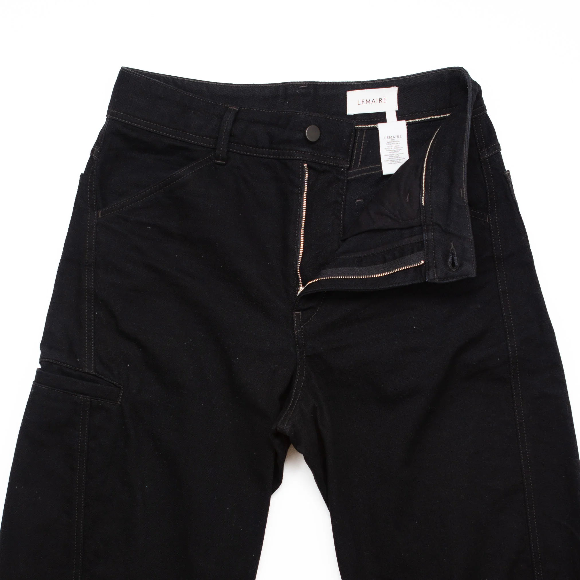 Black Twisted Workwear Pants #1154 - Image 3