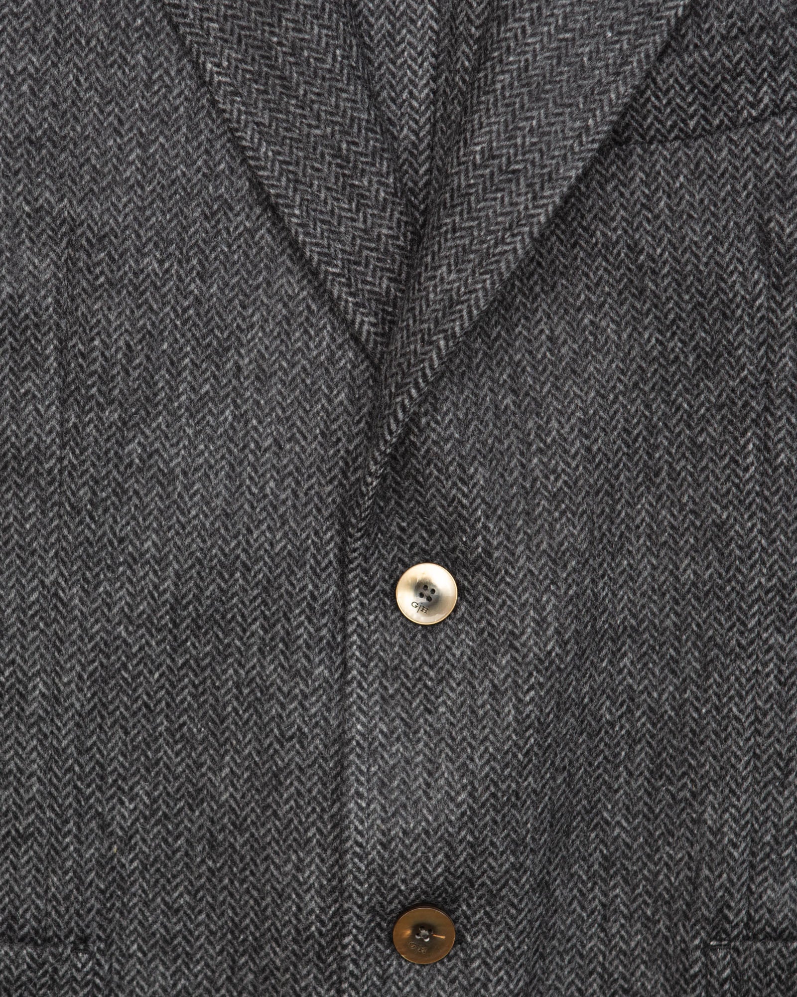 Blazer in Grey Herringbone Wool - Image 3