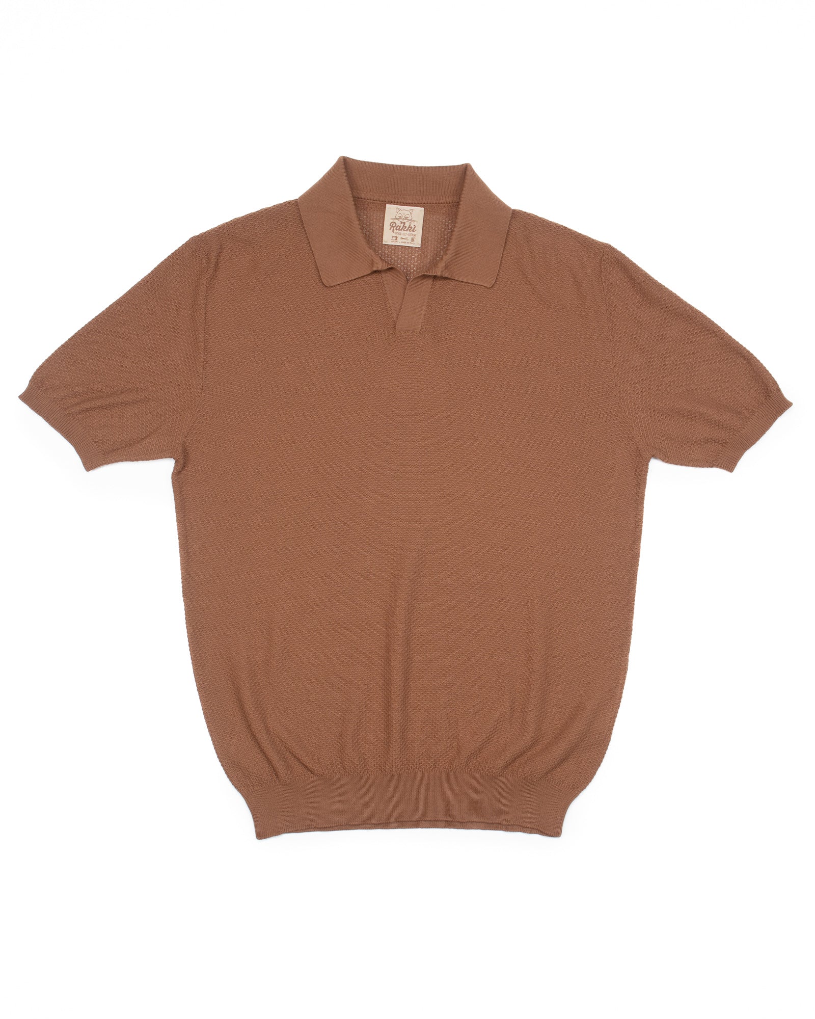 Brando in Tobacco Honeycomb Stitch