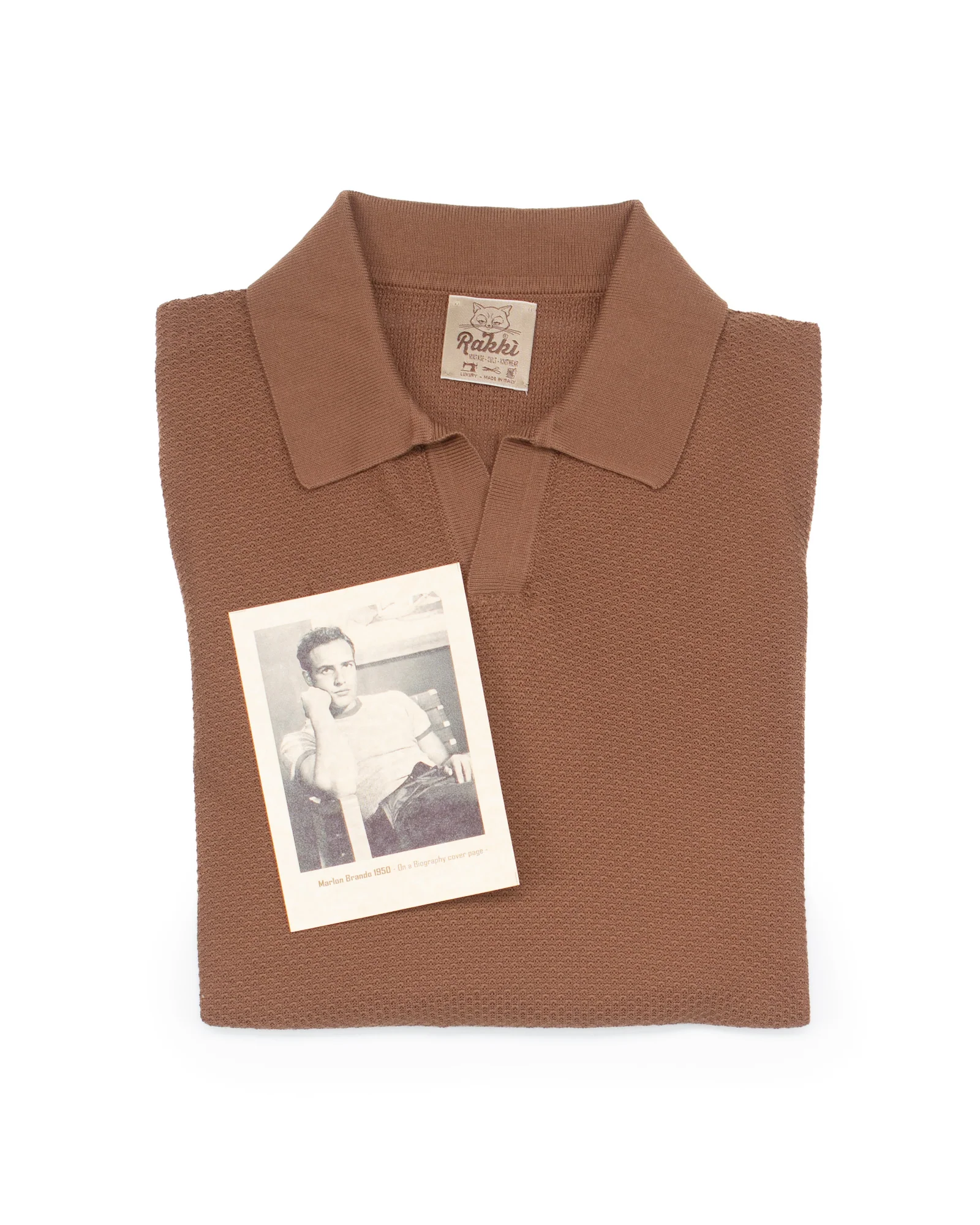 Brando in Tobacco Honeycomb Stitch - Image 4