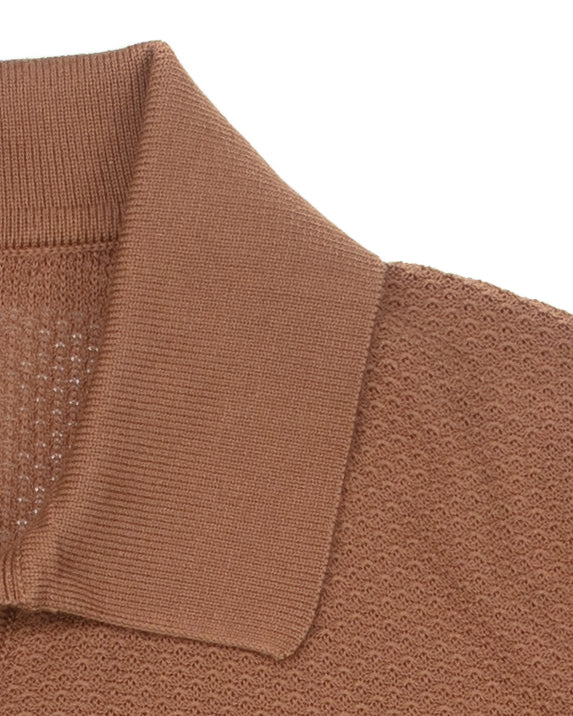 Brando in Tobacco Honeycomb Stitch - Image 5