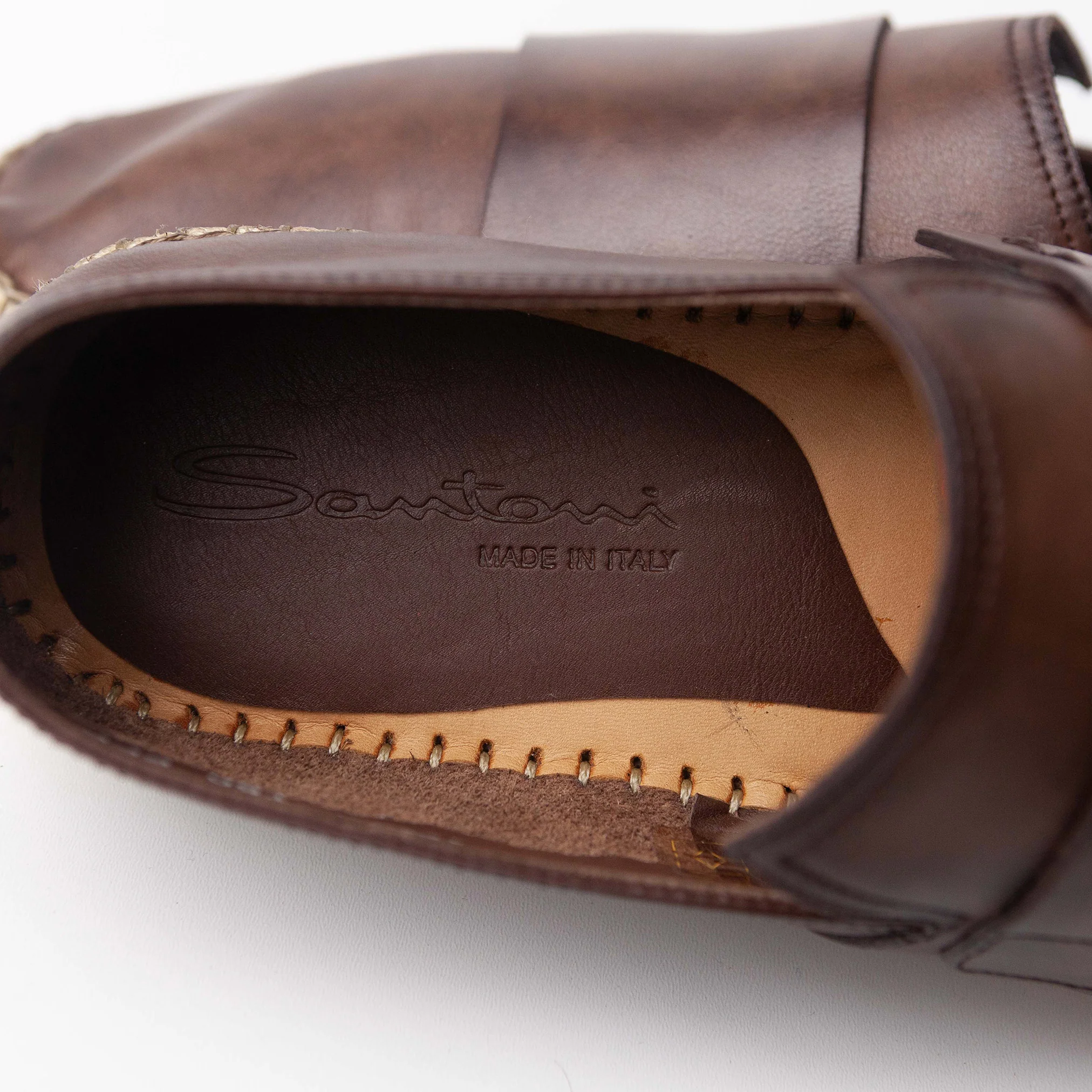 Brown Leather Espadrilles #695 - Image 7