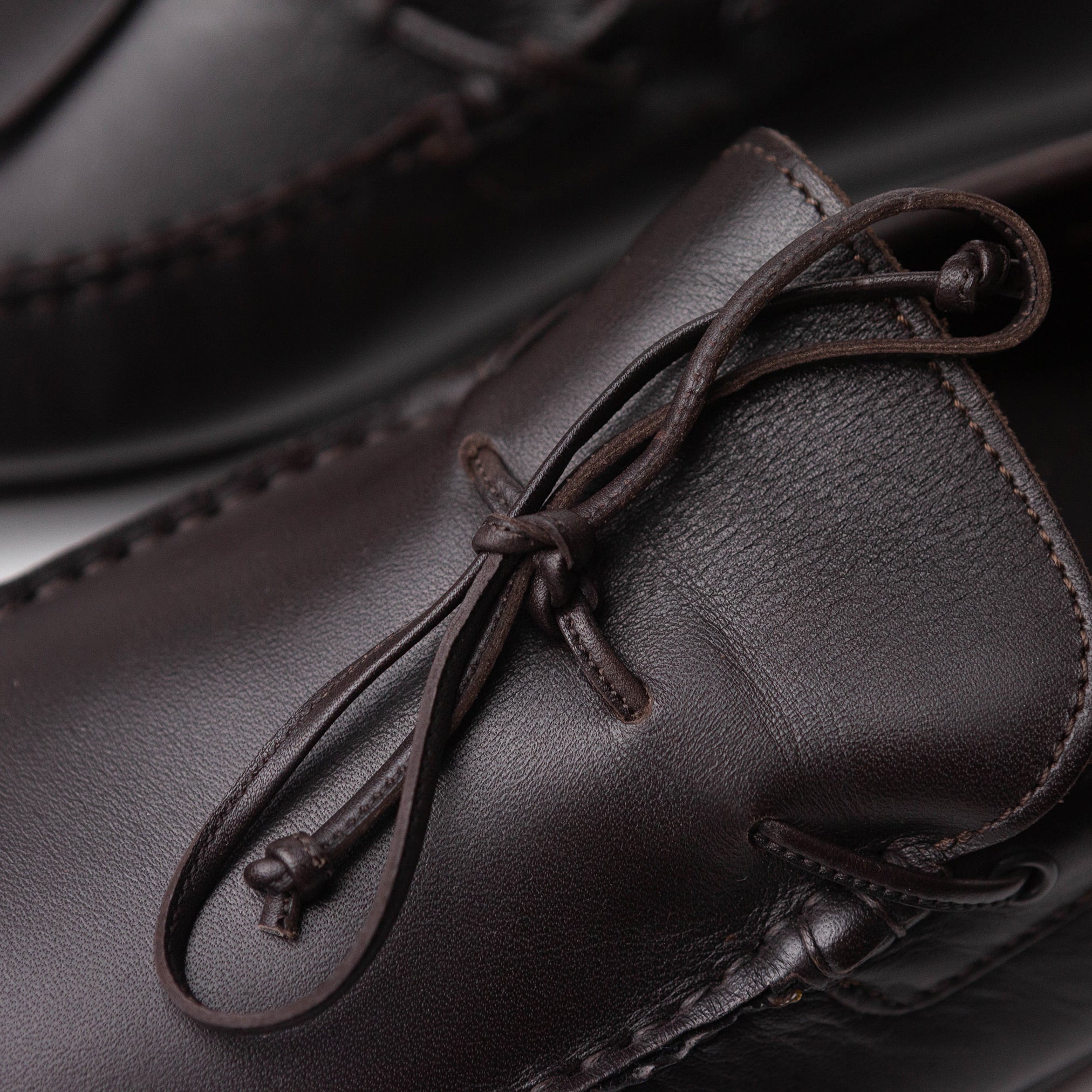 Brown Leather Moccasins #690 - Image 3