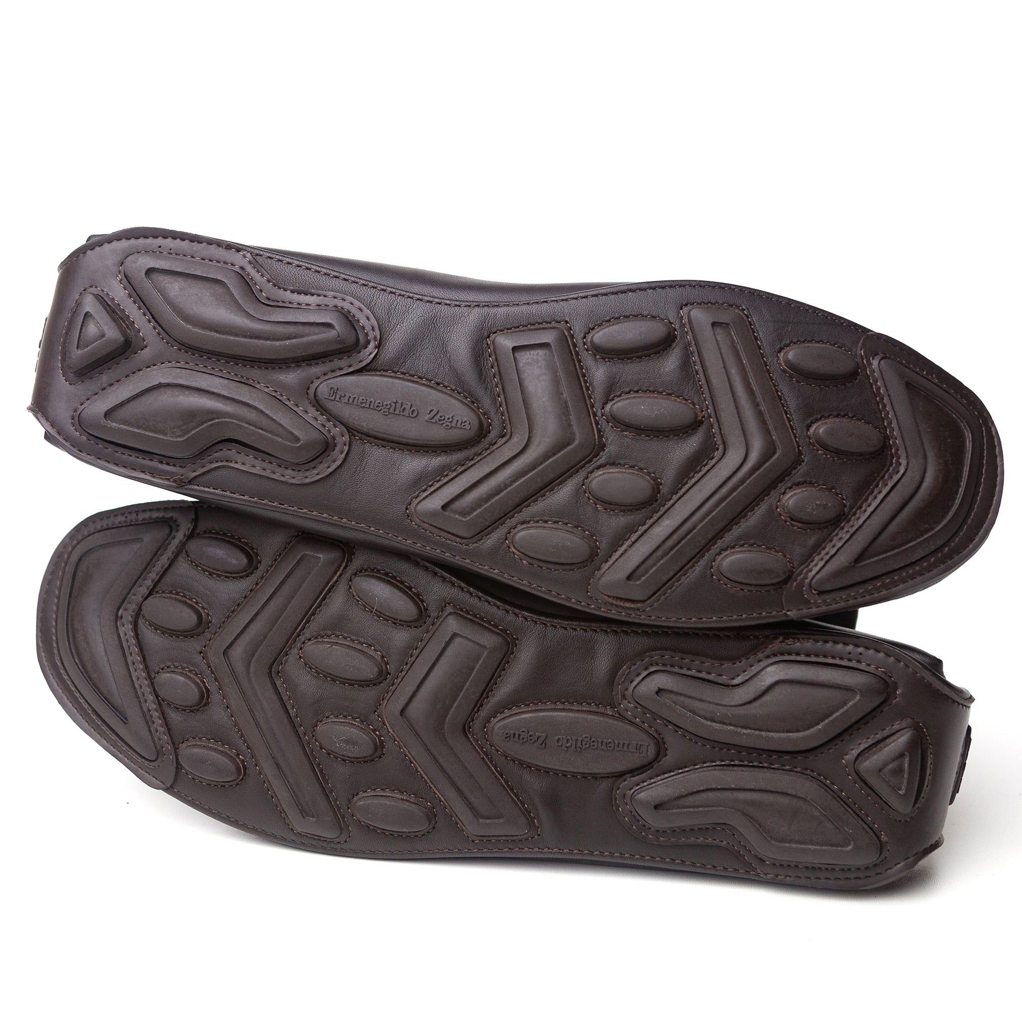 Brown Leather Moccasins #690 - Image 9