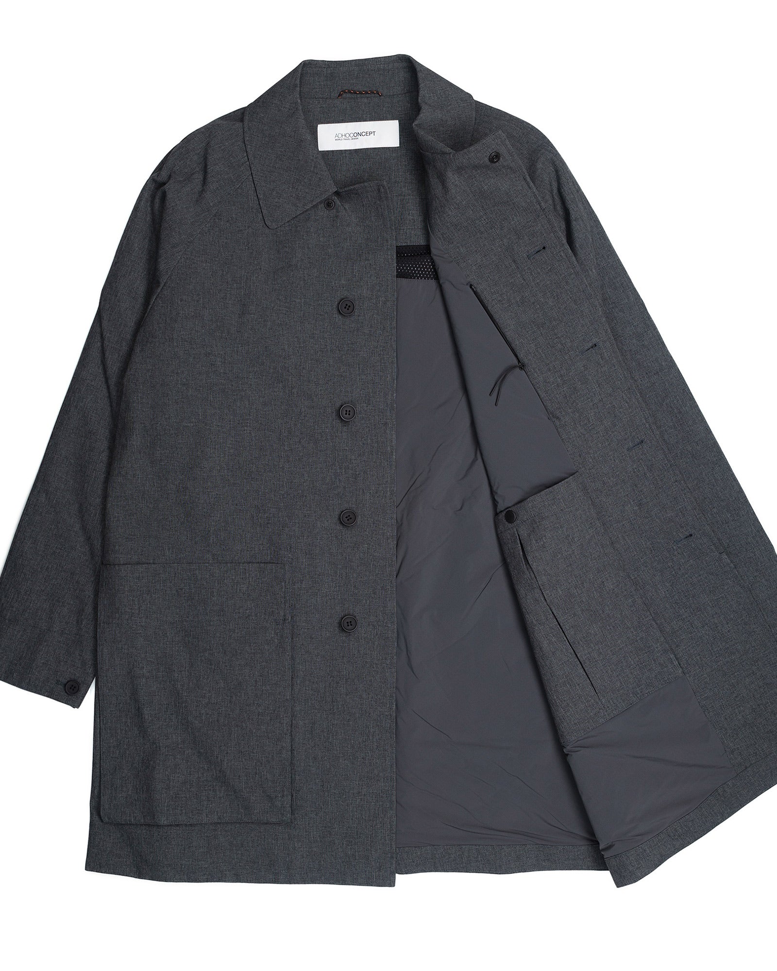 City Trench Coat in Grey - Image 9
