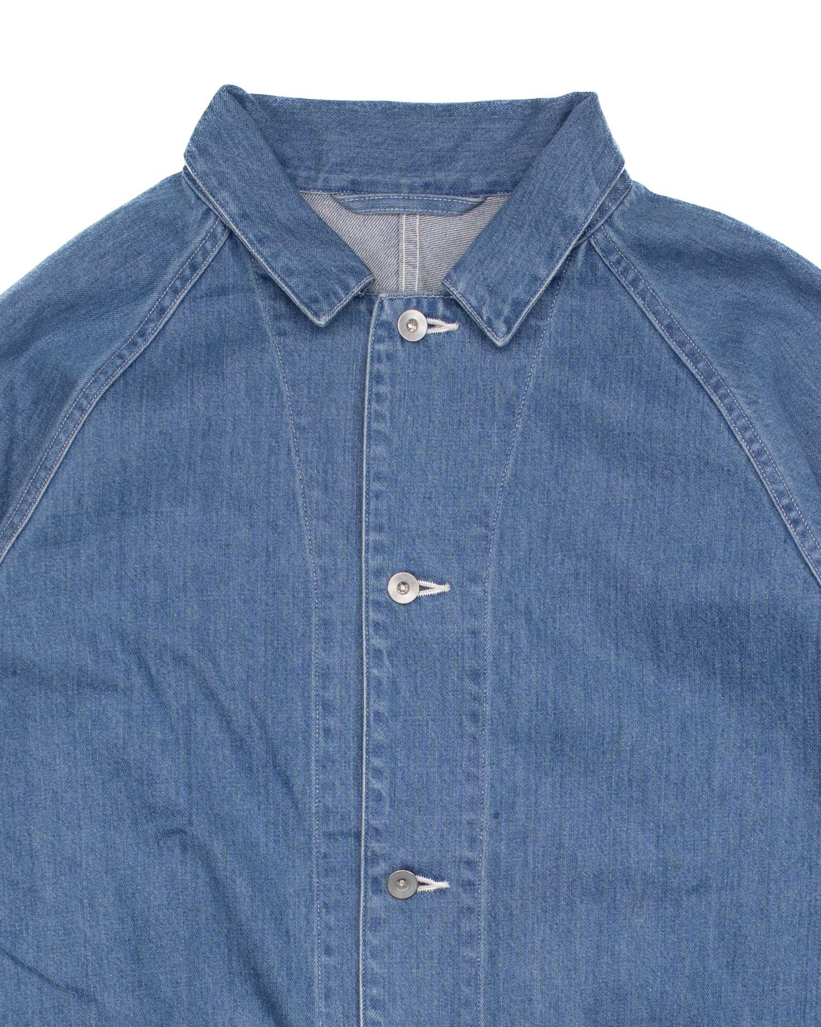Coverall Denim Jacket in Indigo Bleach #1541 - Image 2
