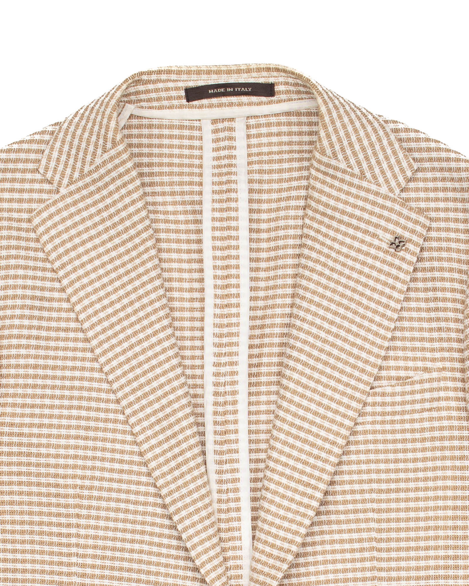 'Dakar' Checked Blazer in Beige #1603 - Image 2