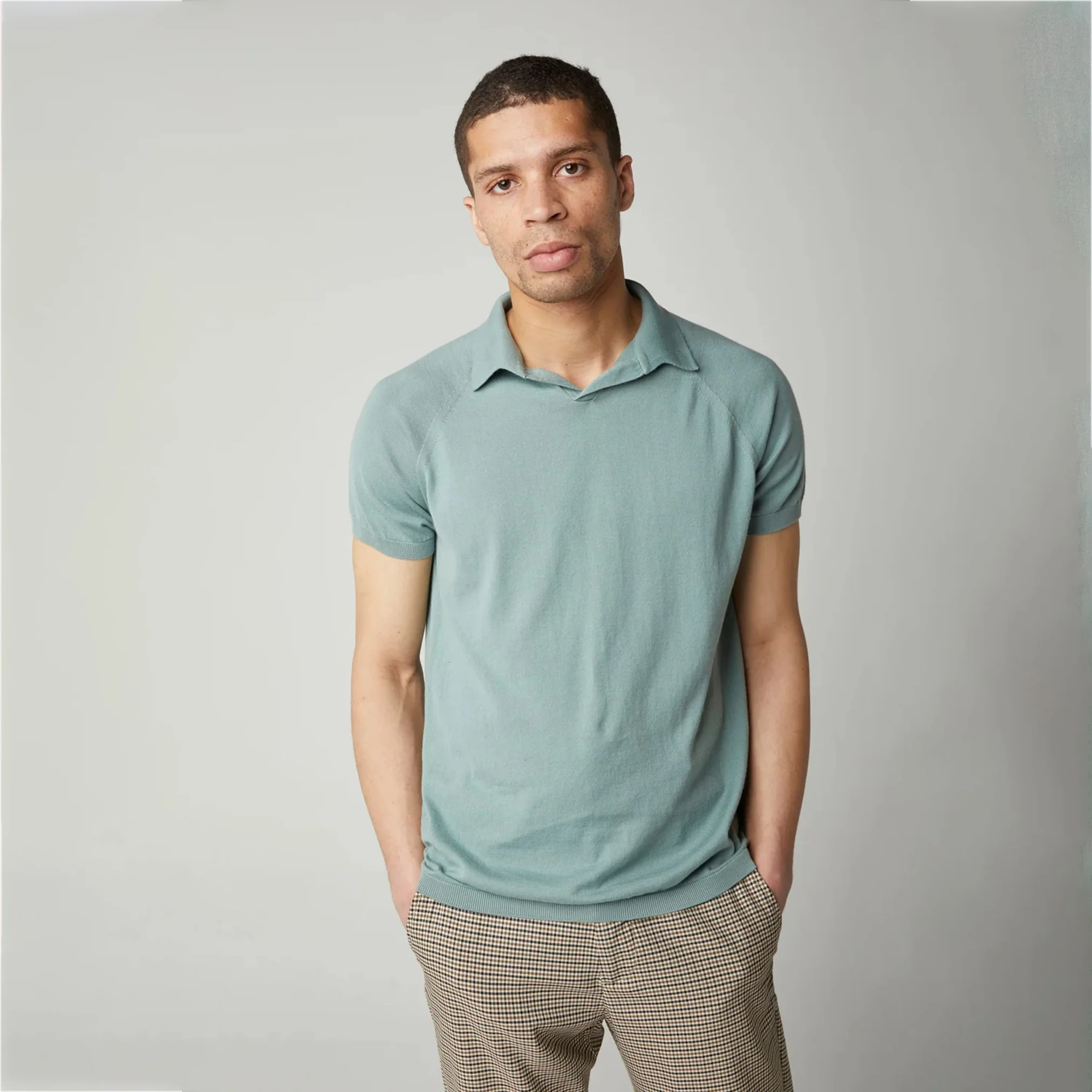 Emery Polo in Seafoam - Image 3