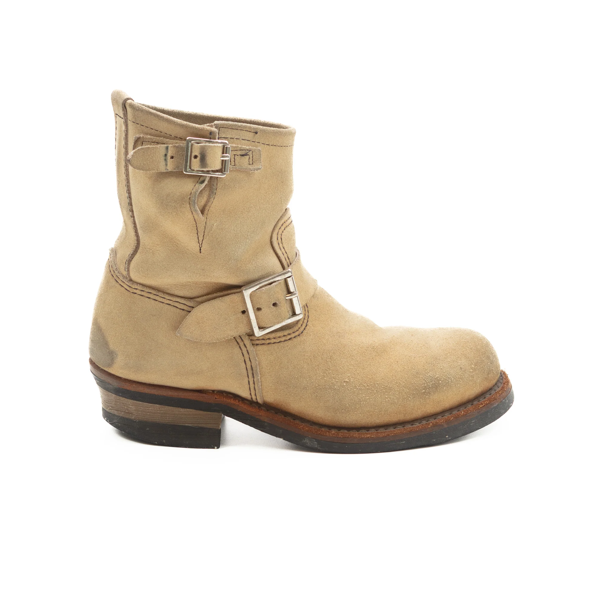 Engineer Short Boots 2965 Hawthorne Beige #1359 - Image 4