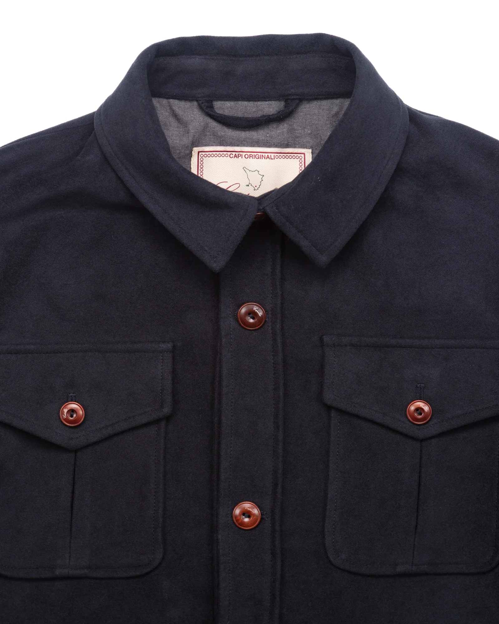 Fioravan Iconic Jacket in Navy Moleskin - Image 2