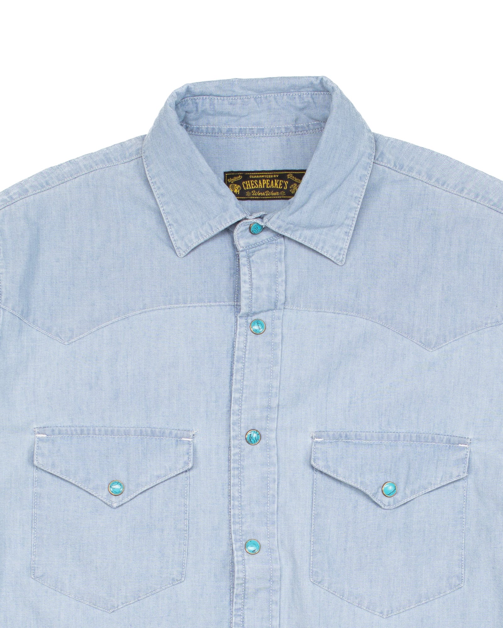 Flagstaff Shirt in Light Chambray - Image 2