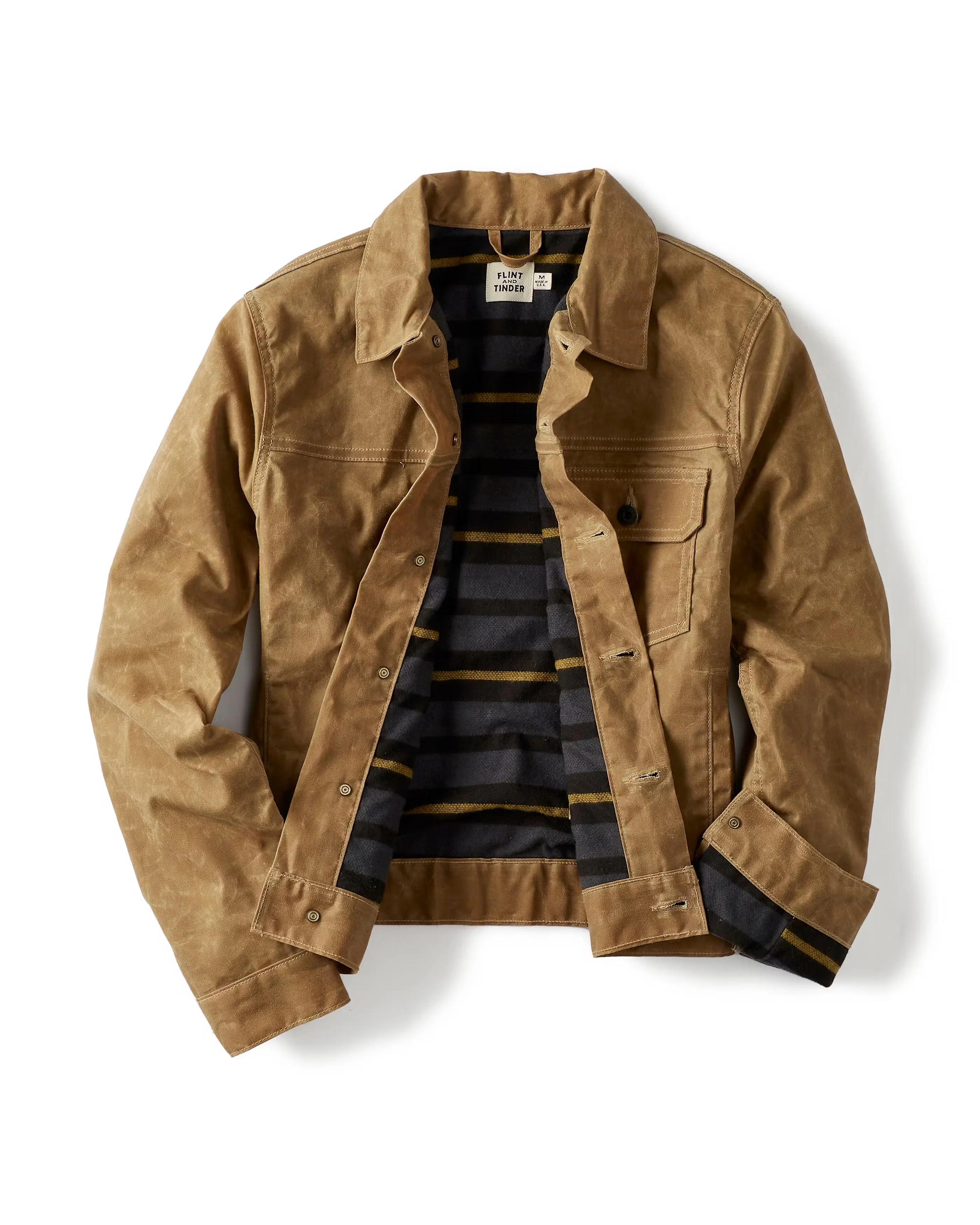 Flannel Lined Trucker Jacket - Woman - Image 3