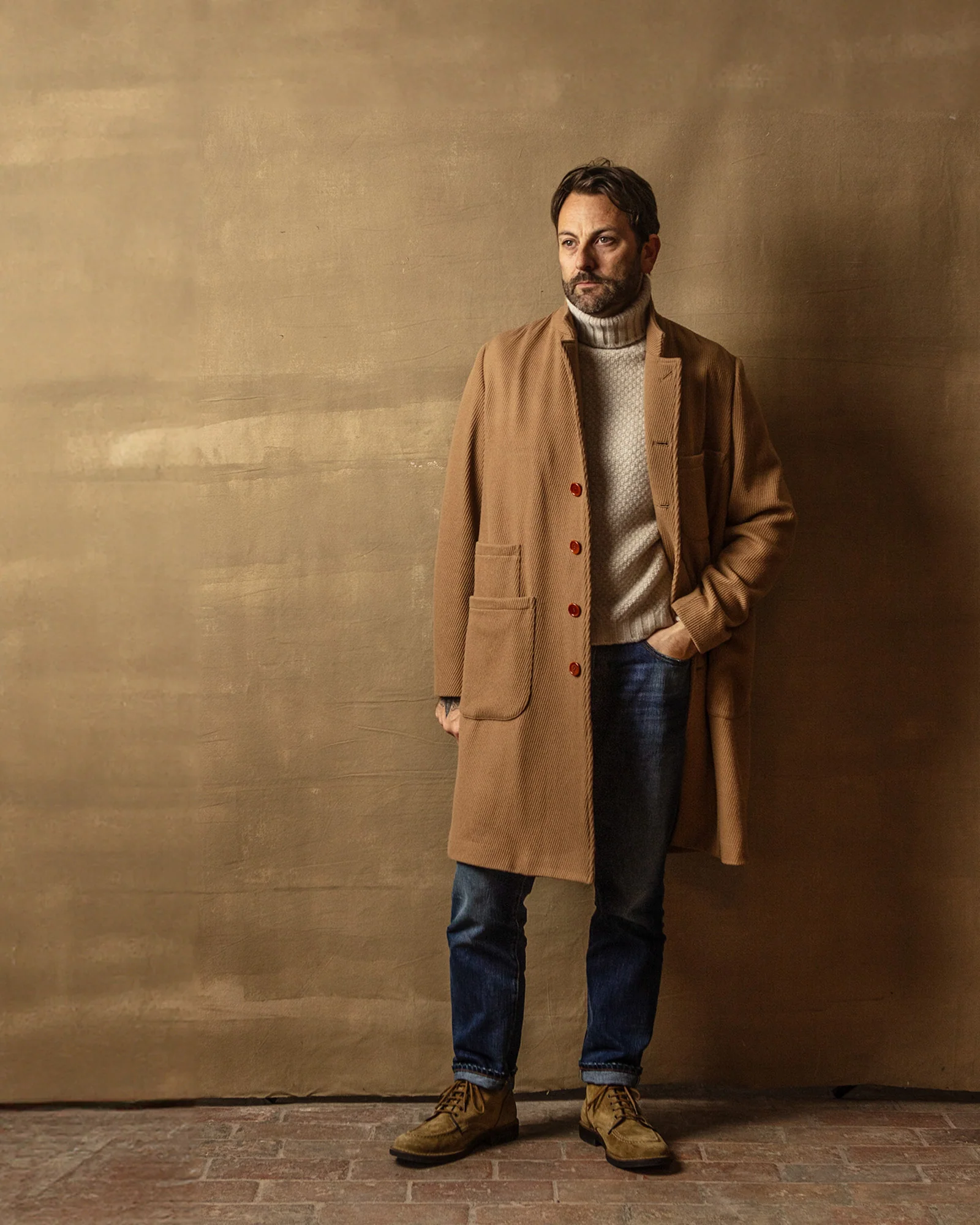 Gablone Coat in Camel - Image 5