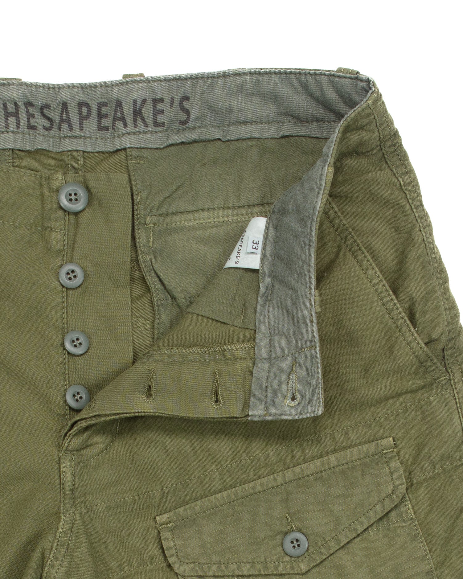 Harbour Deck Shorts in Military Green - Image 4