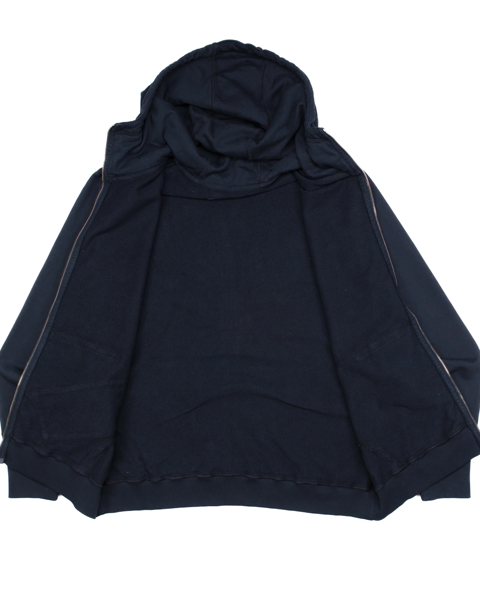 Hooded Full Zip Sweatshirt F203 in Navy - Image 5