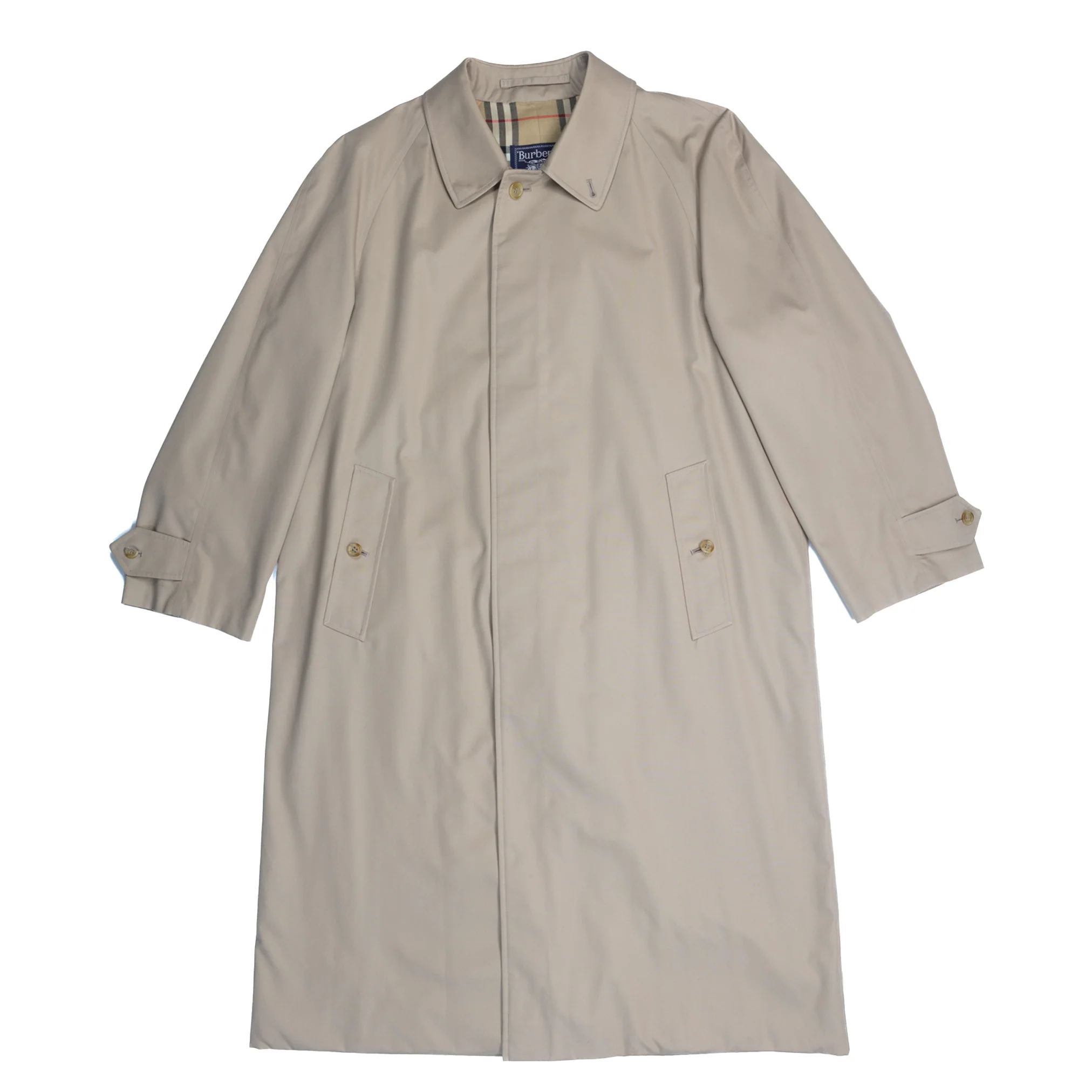 Long Gabardine Car Coat in Lichen #1216