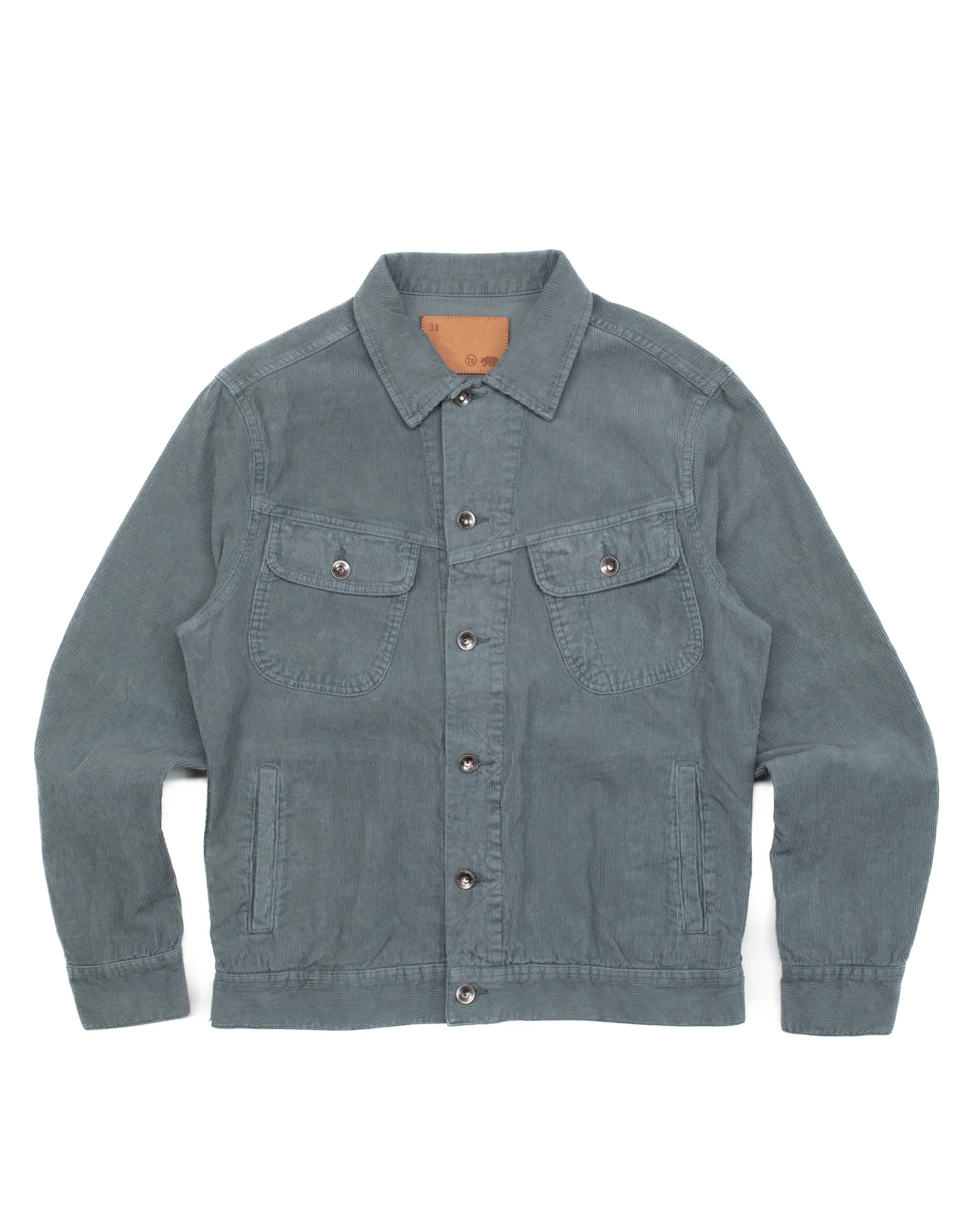 Long Haul Jacket in Sea Green Corduroy #1708