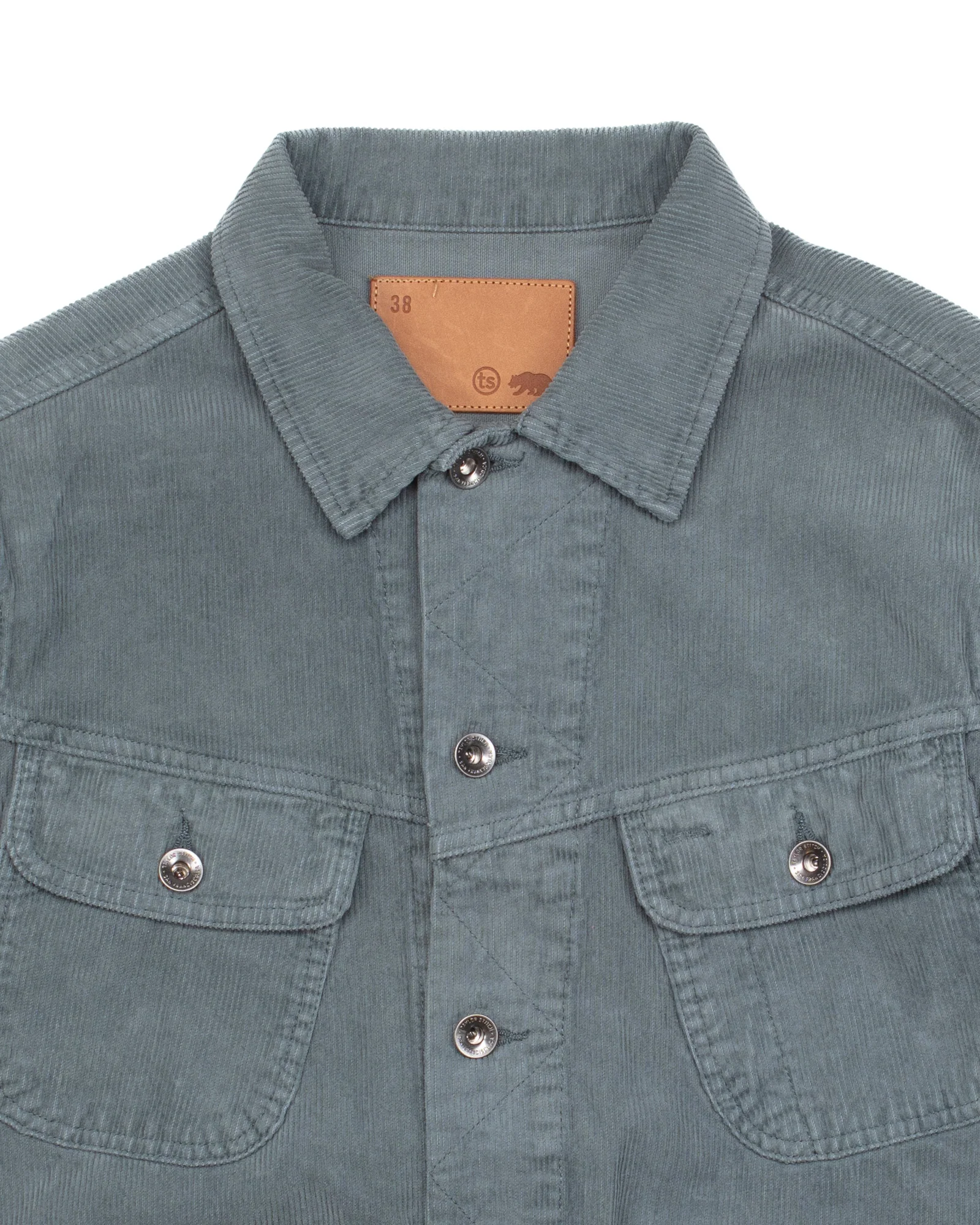 Long Haul Jacket in Sea Green Corduroy #1708 - Image 2