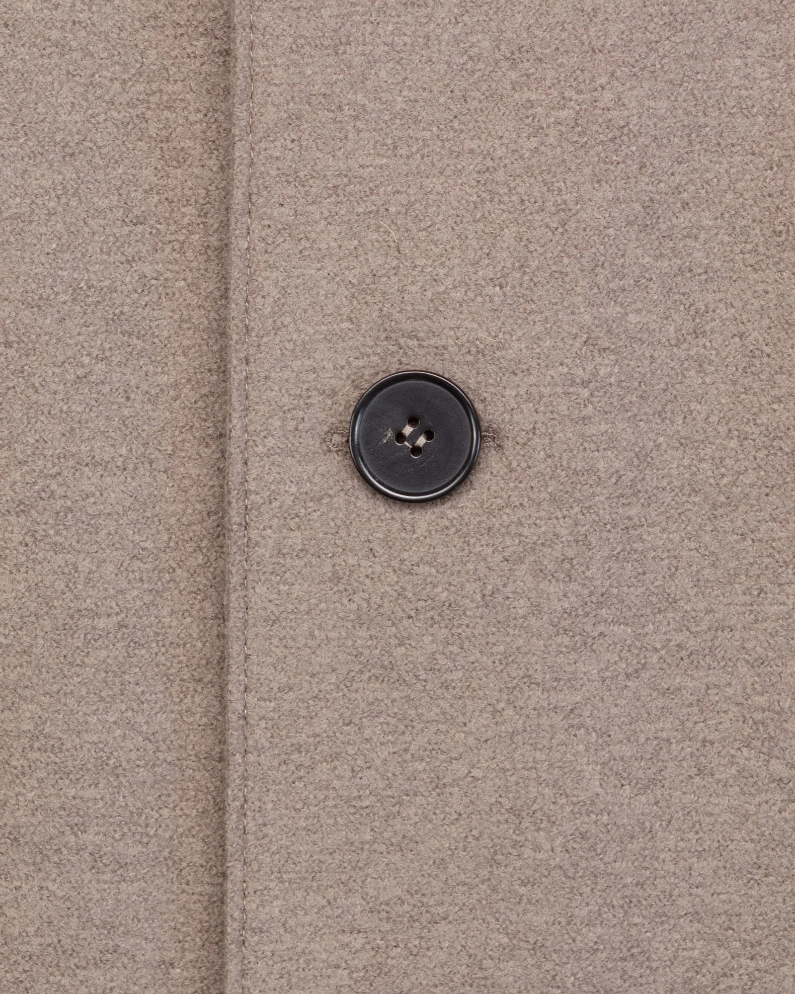 Mac Coat in Taupe Pressed Wool - Image 10