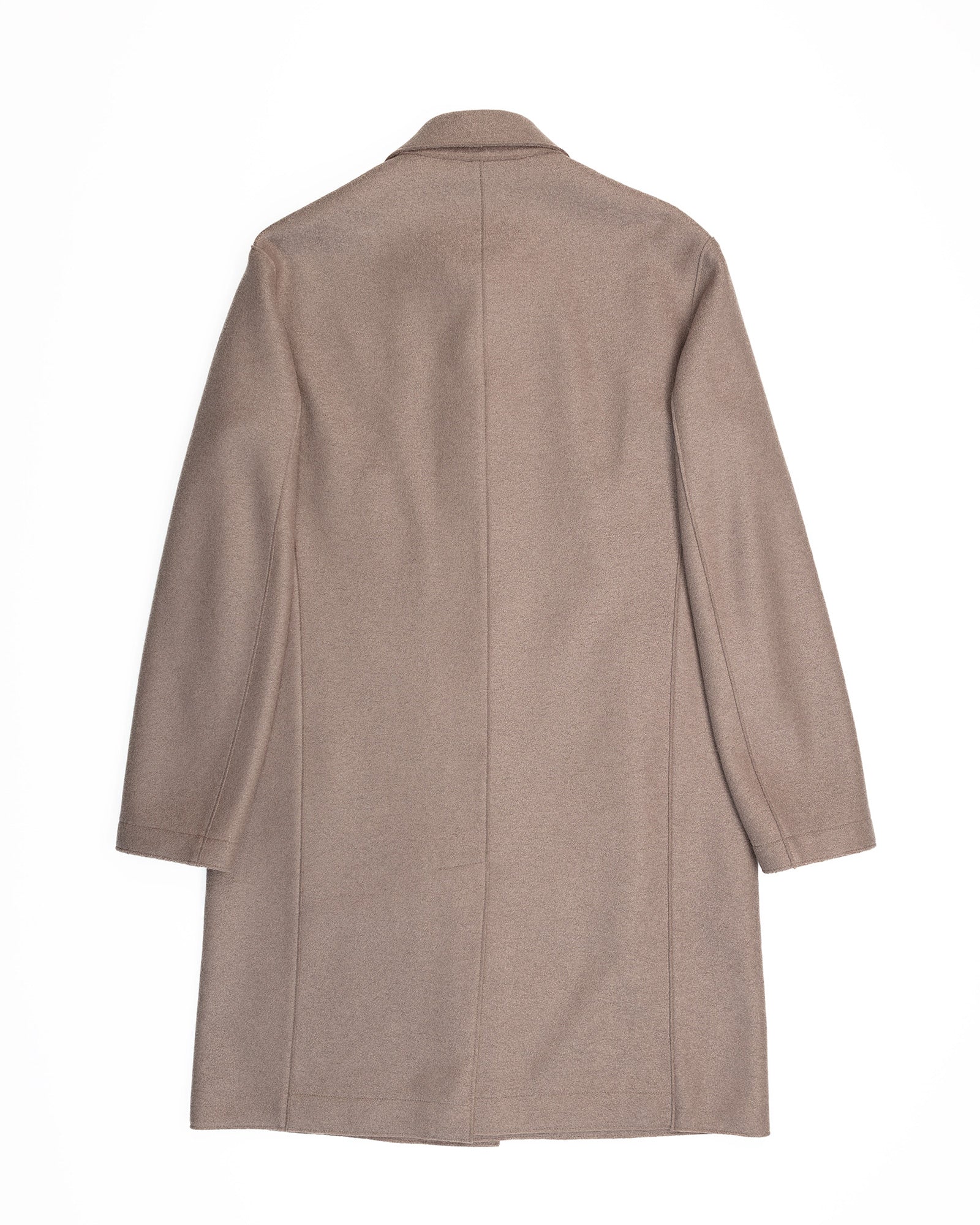 Mac Coat in Taupe Pressed Wool - Image 11