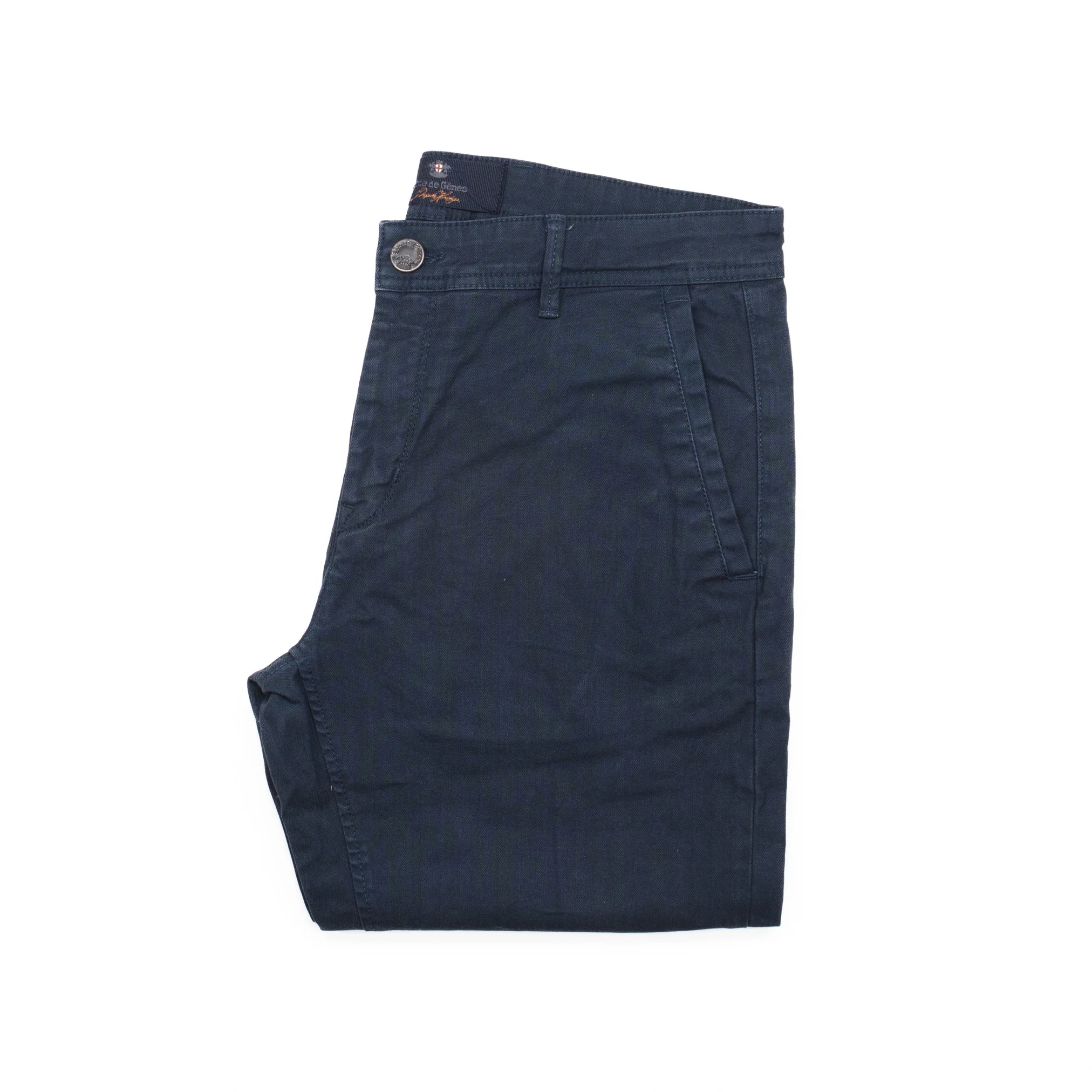 Menzo Solid Chinos in Navy #1012