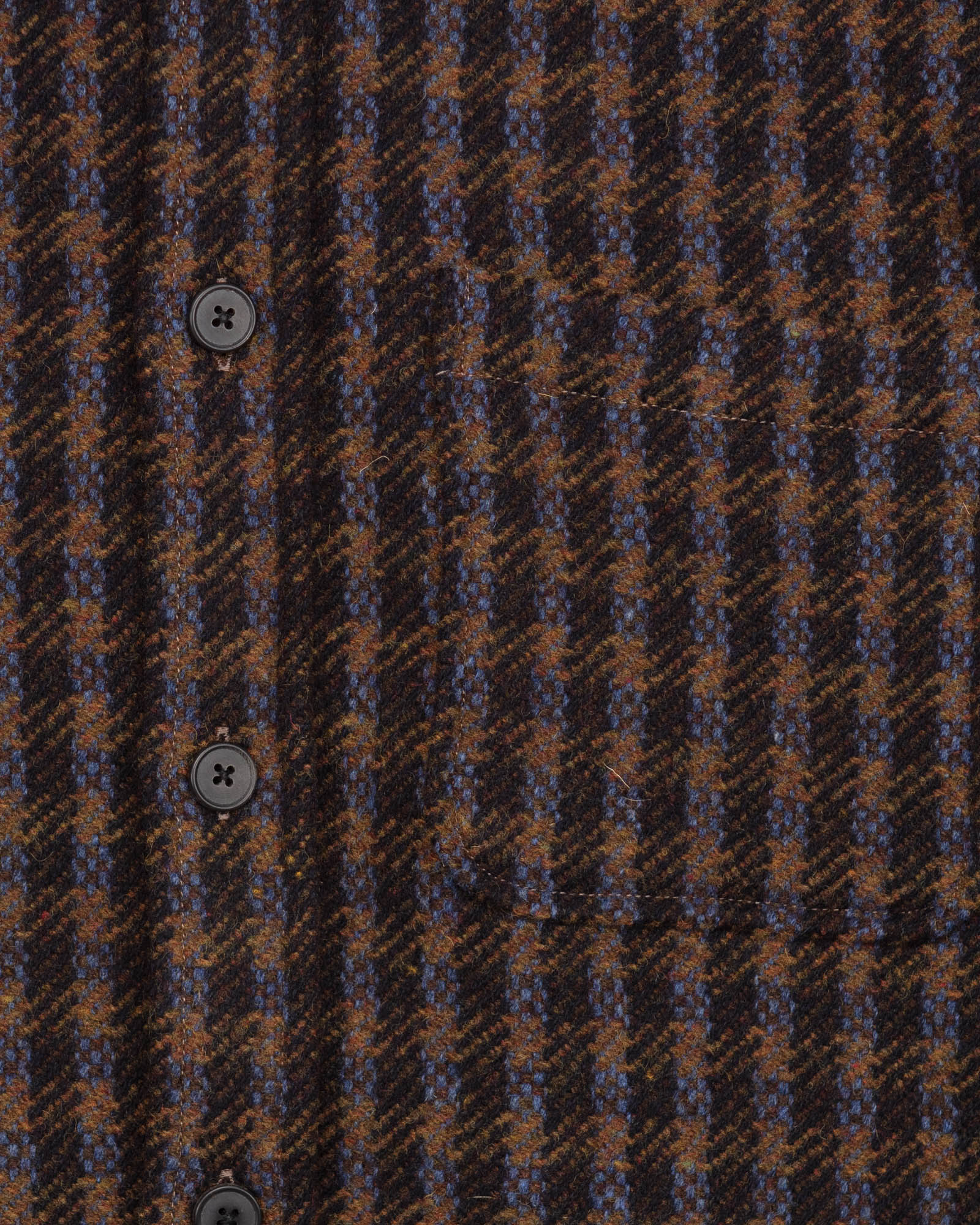 Merino Tweed in Navy - Image 3