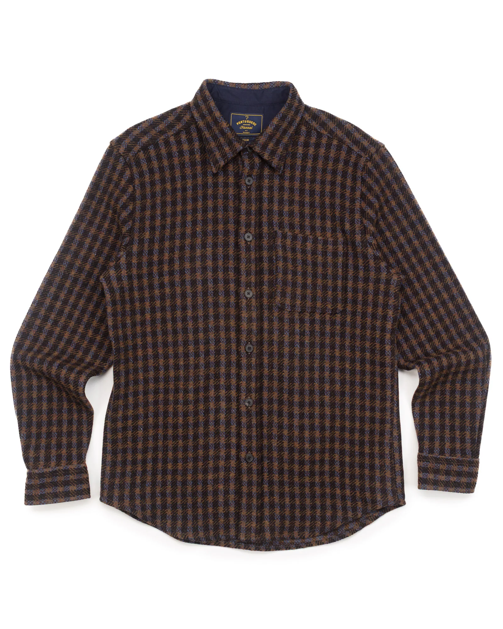 Merino Tweed in Navy - Image 4
