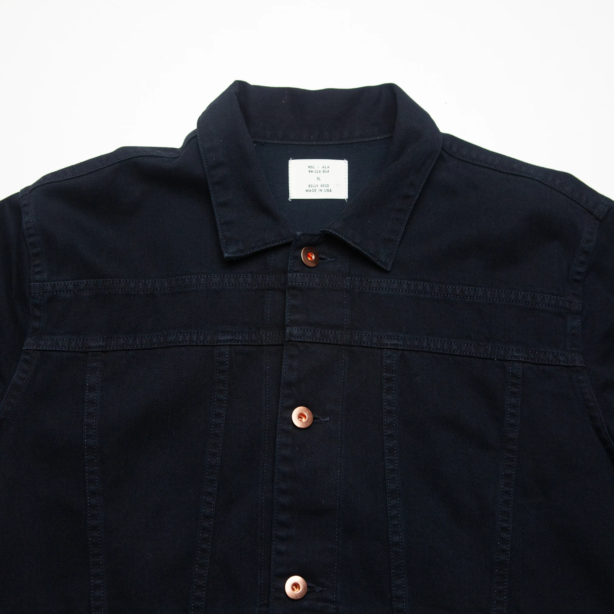 MLS Trucker Jacket in Denim #749 - Image 2