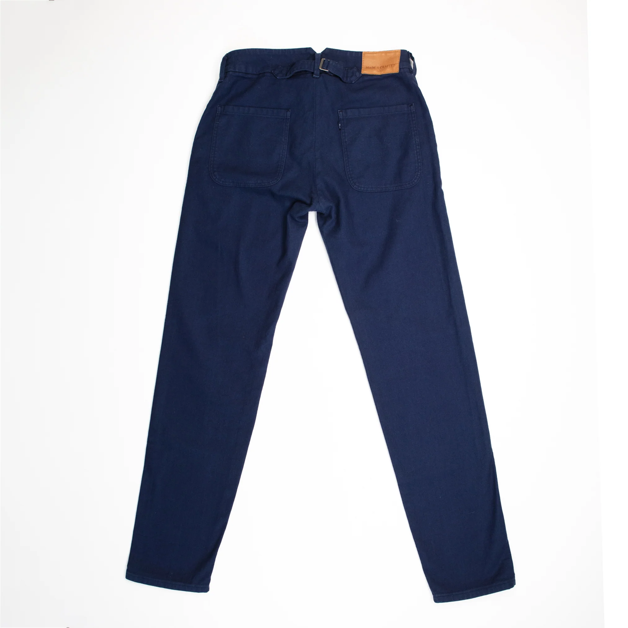 Navy Herringbone Chinos #887 - Image 3