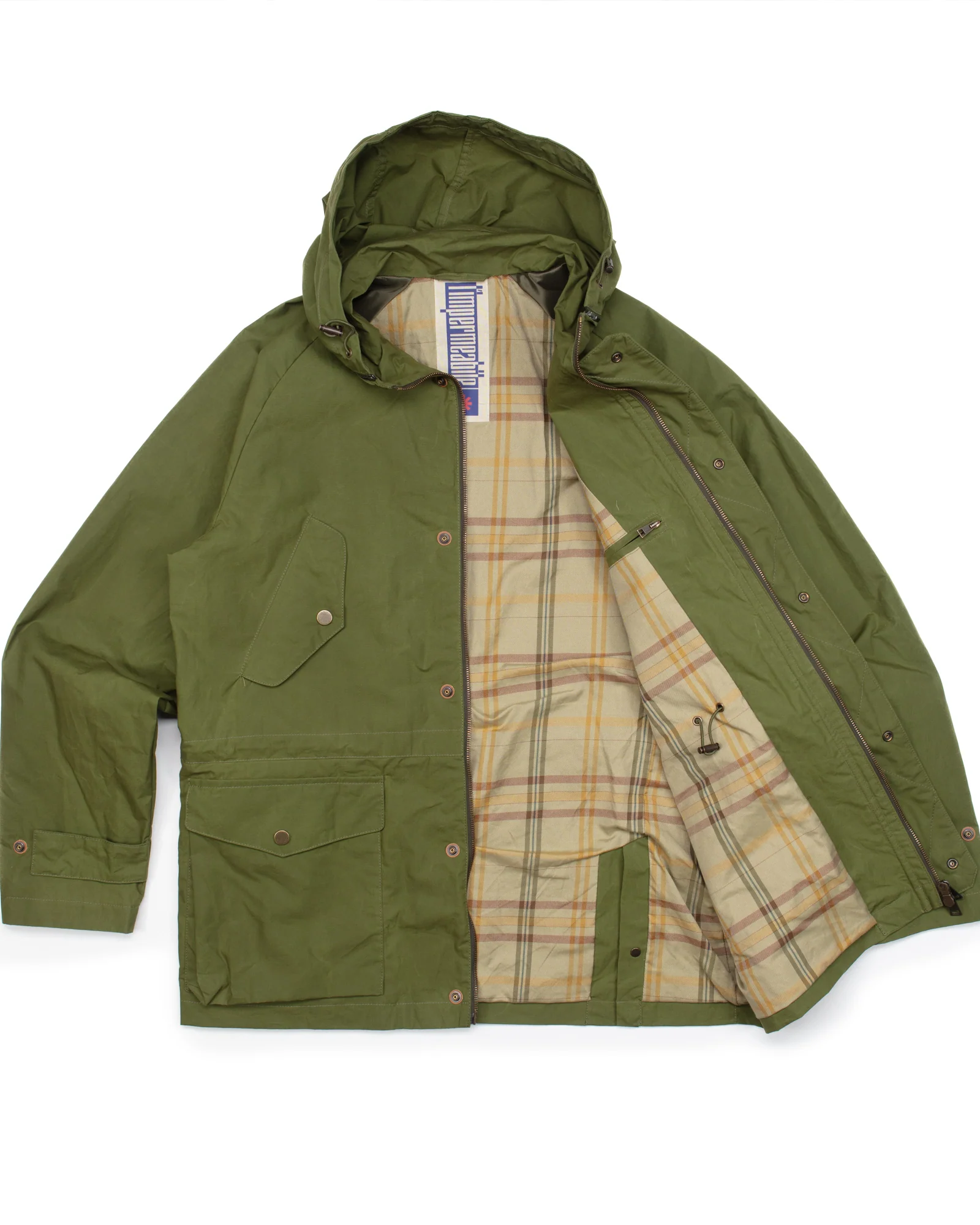 New Bob Short Parka in Forest Dry Wax - Image 5