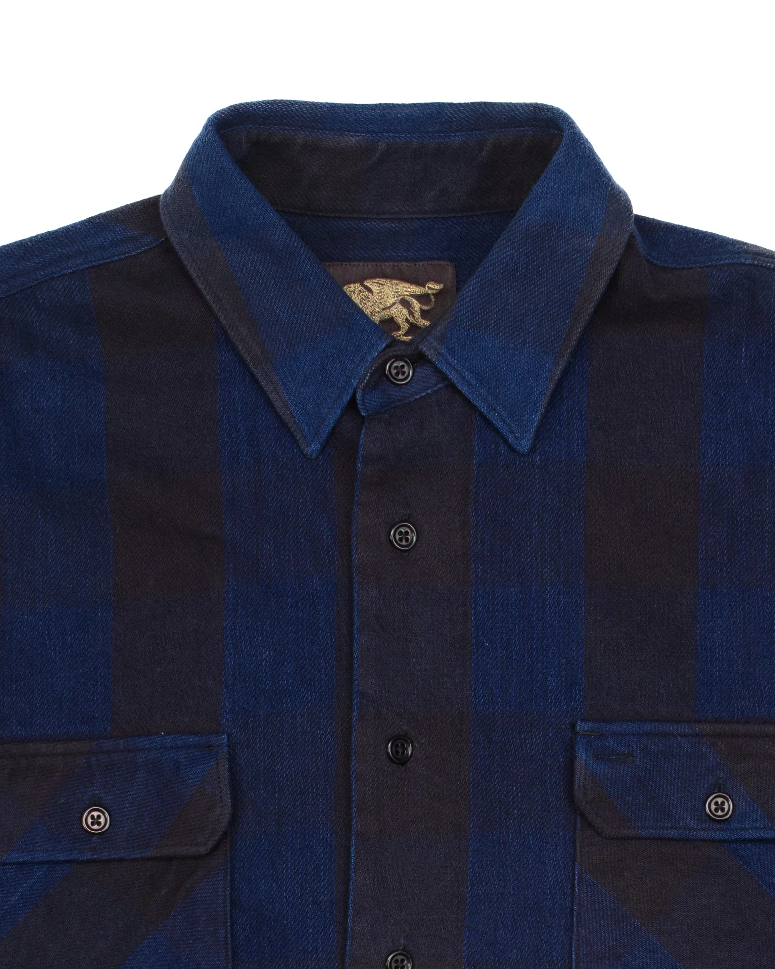 Norris Blue & Black Flannel Shirt #1589 - Image 2
