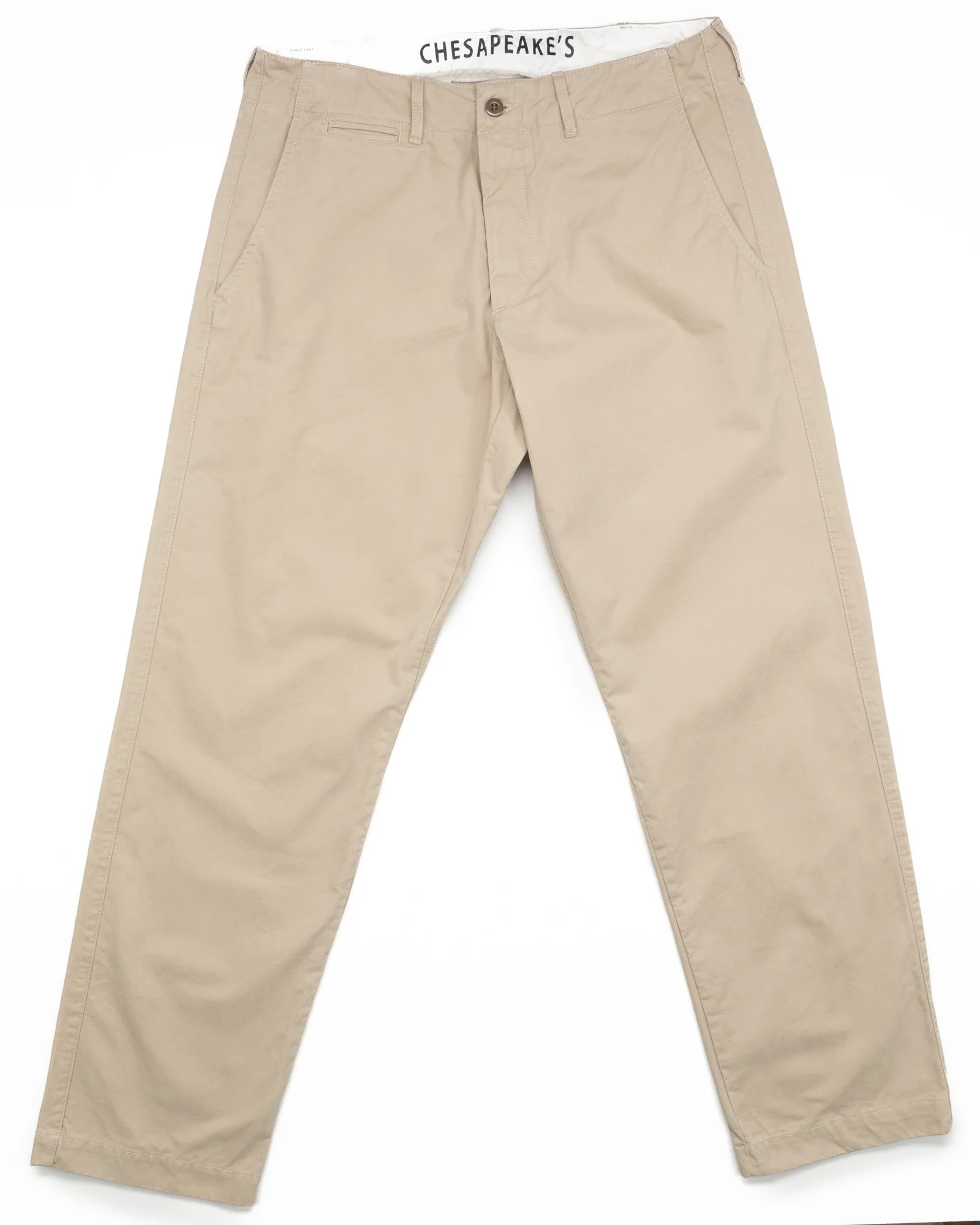 Officer Chinos in Sand Gabardine - Image 3