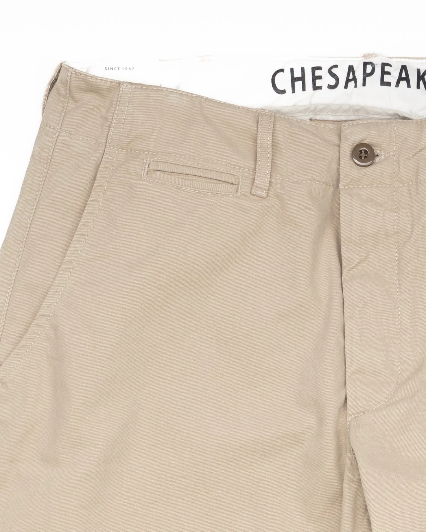 Officer Chinos in Sand Gabardine - Image 4