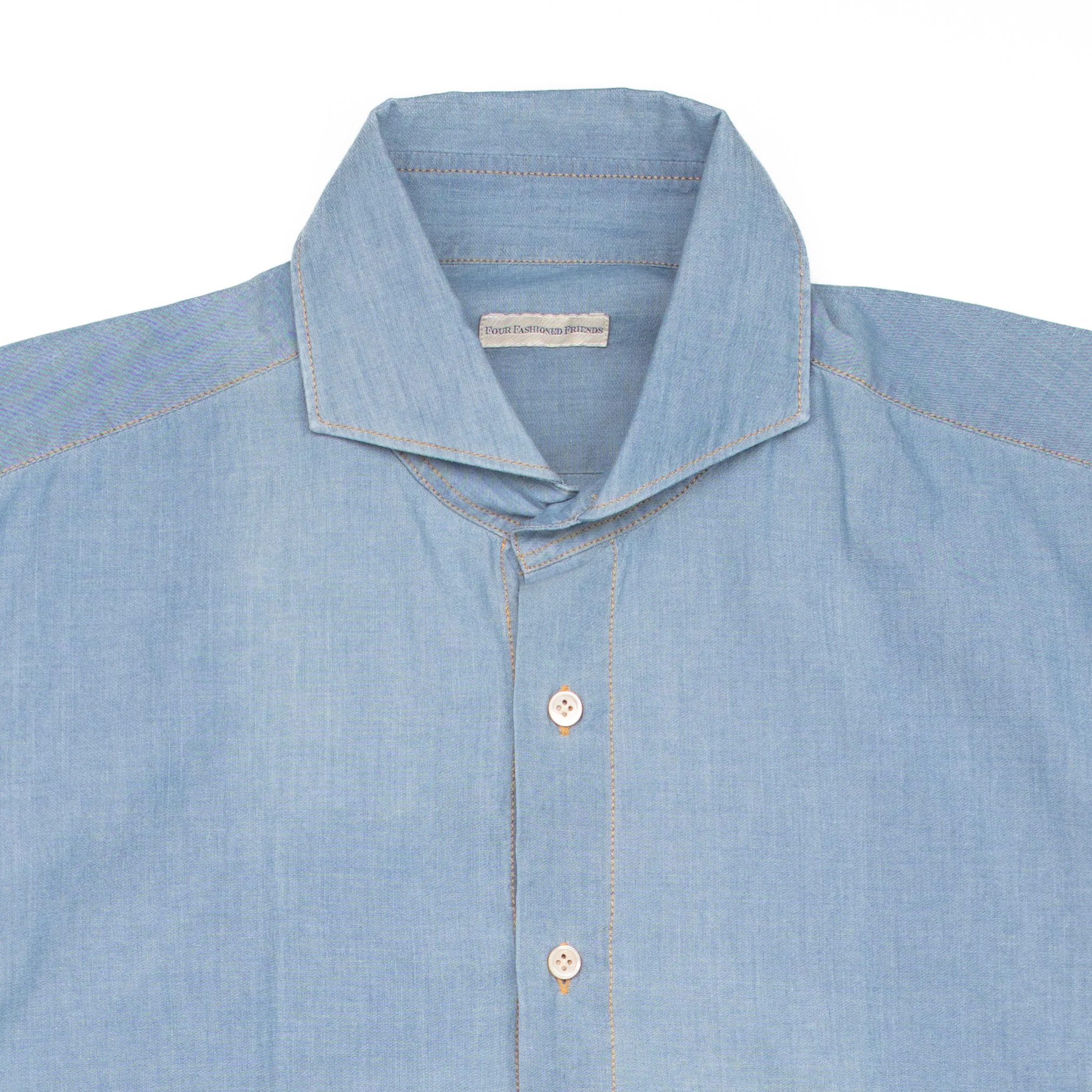 Parma Shirt in Washed Blue #1437 - Image 2