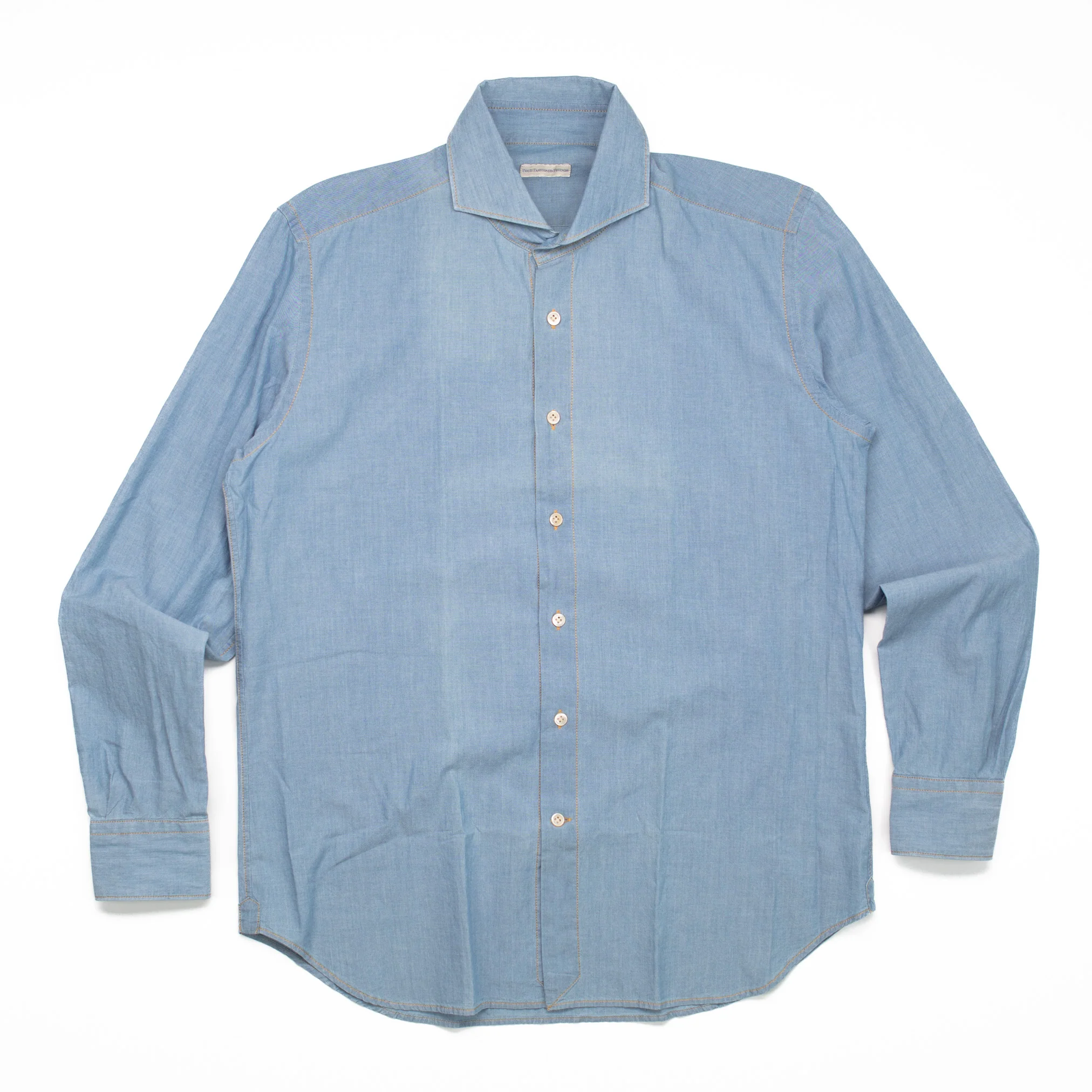 Parma Shirt in Washed Blue #1437 - Image 3