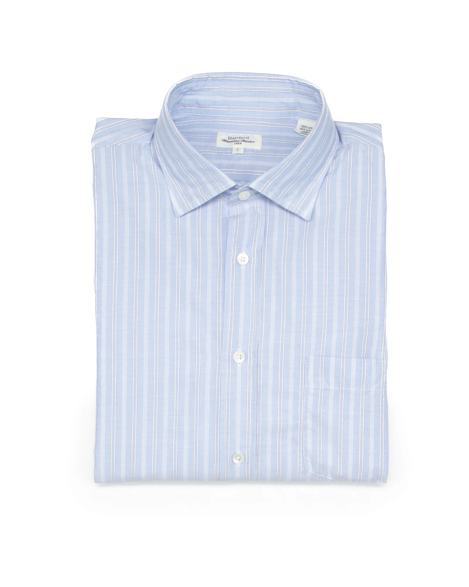 Paul Shirt in Blue & White Stripe