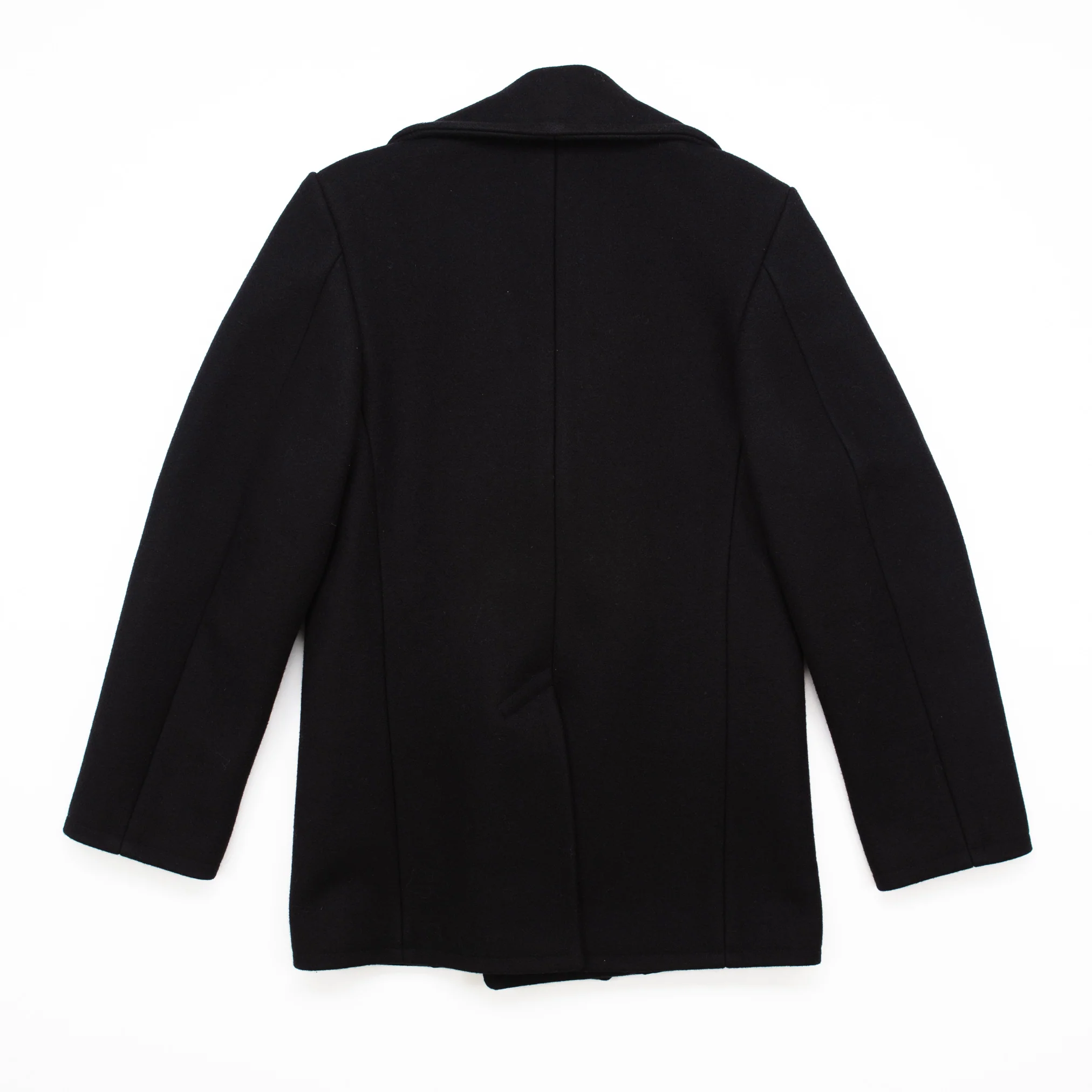 Pea Coat 1938 in Black Wool #1123 - Image 4