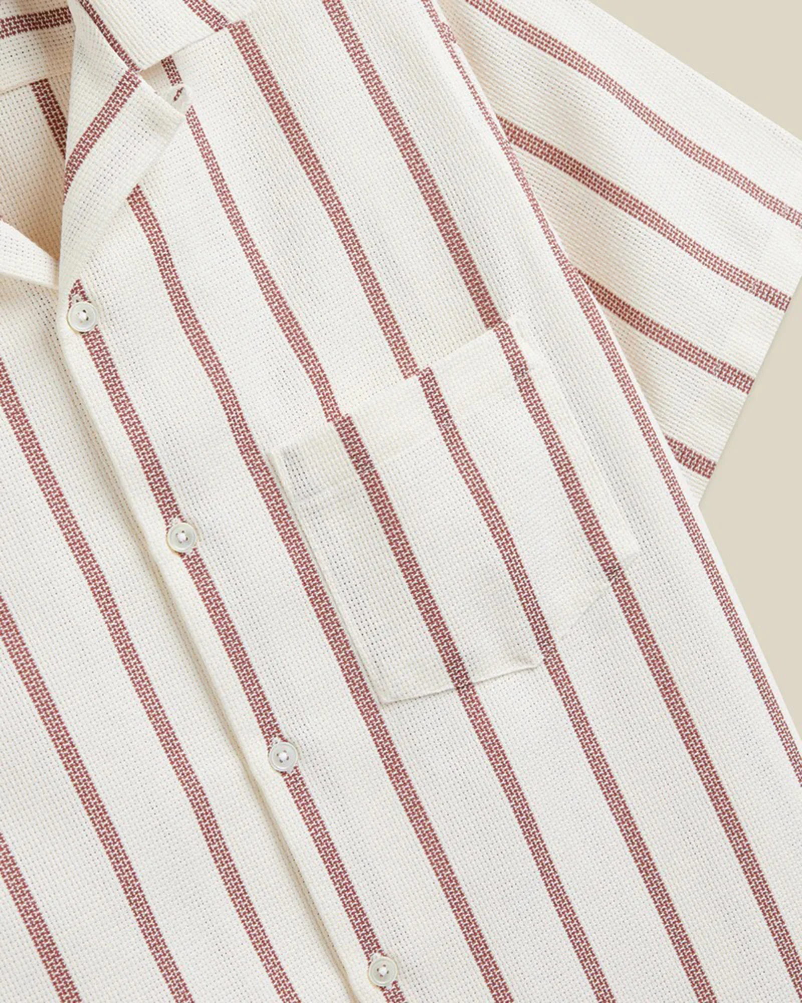 Piquet Stripe in Bordeaux - Image 4