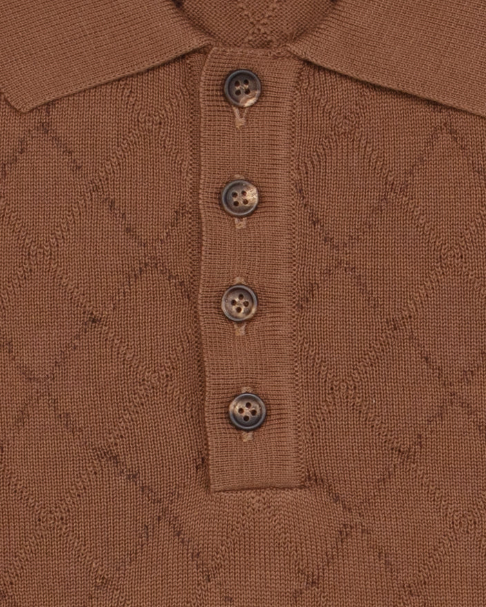 Preppy Man Polo in Cioccolato - Image 4