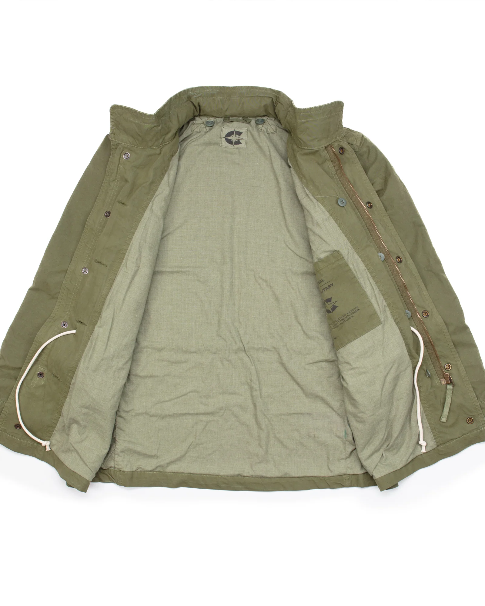 Ray M-65 Field Jacket in Military Green - Image 5