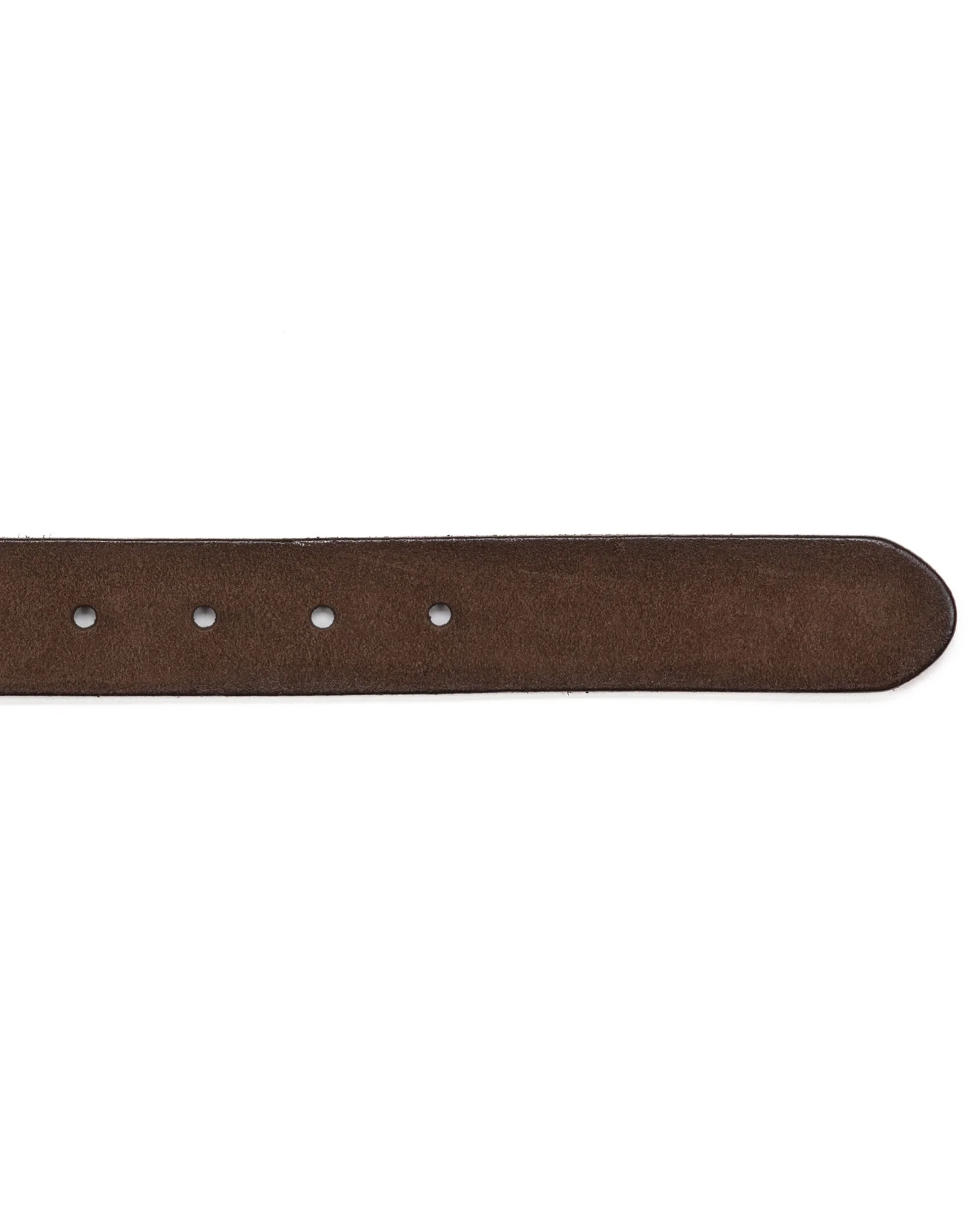 Reverse Hide Belt With Aged Buckle - Image 4