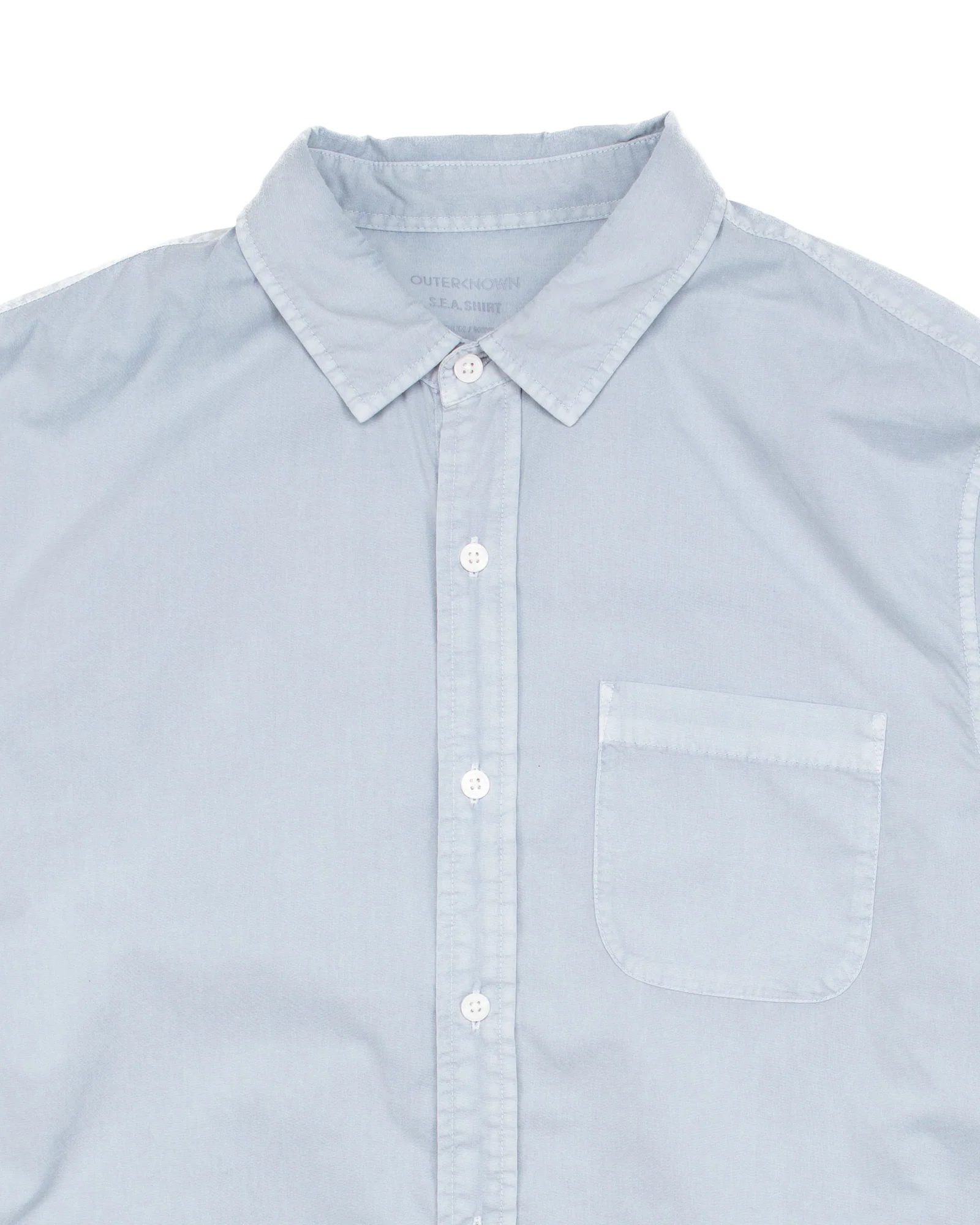 S.E.A. Shirt in Organic Cotton Grey #1536 - Image 2