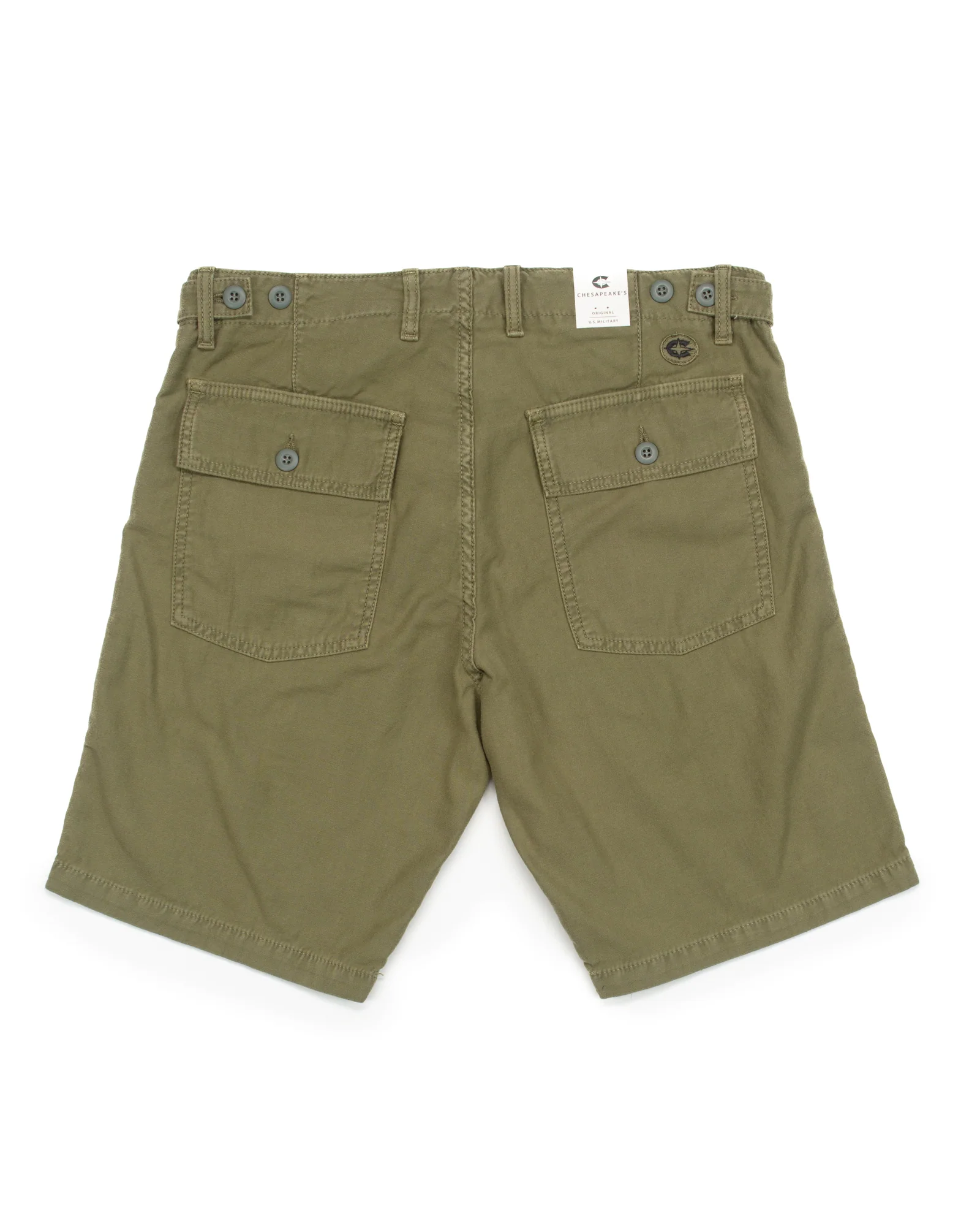 Shannon Fatigue Shorts in Army Satin - Image 5