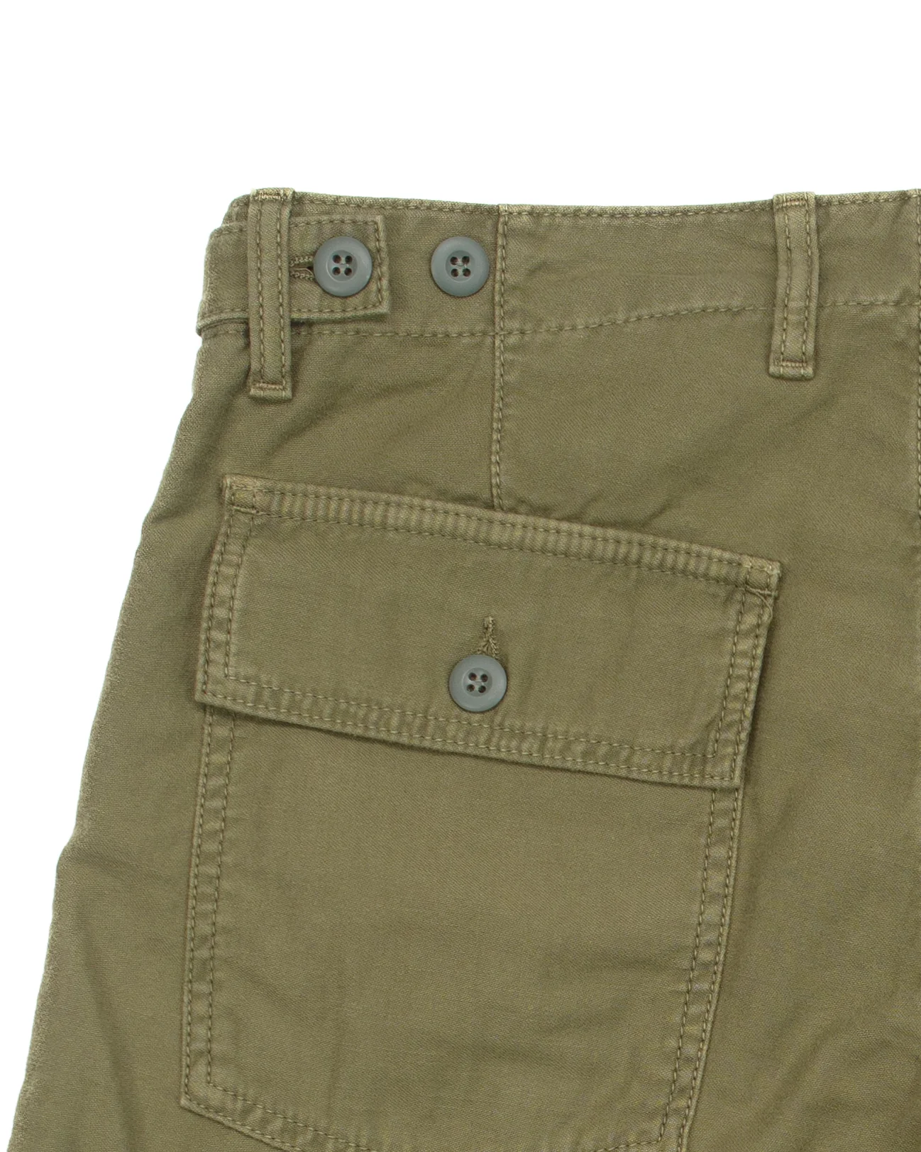 Shannon Fatigue Shorts in Army Satin - Image 6