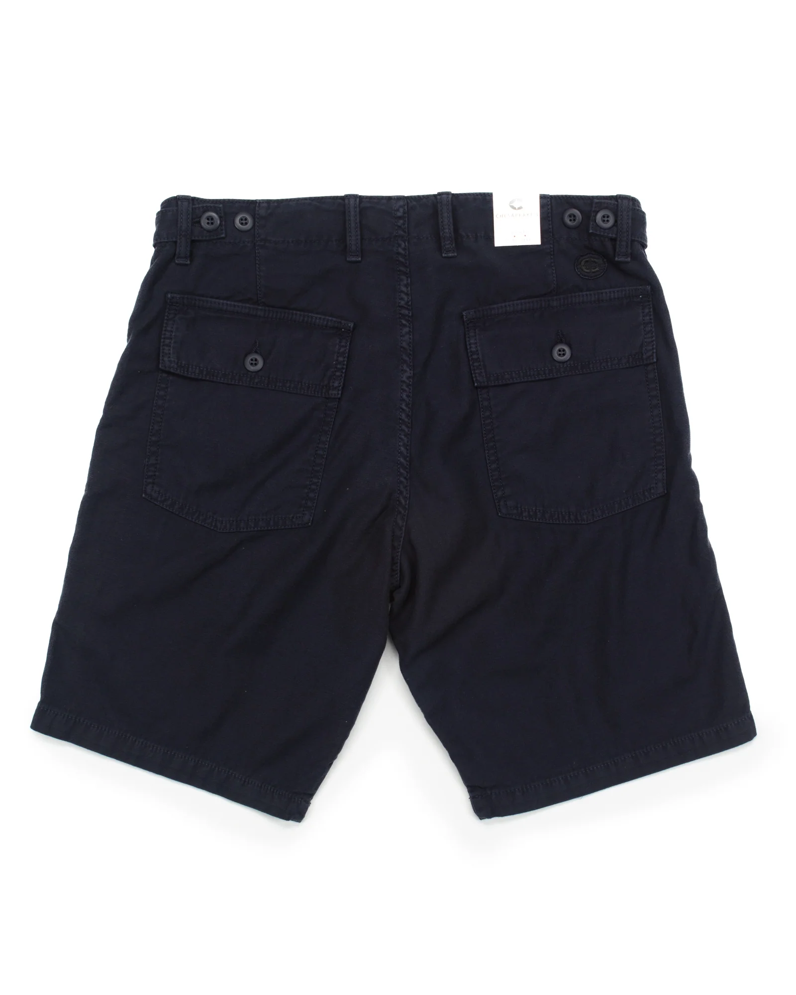 Shannon Fatigue Shorts in Navy Satin - Image 5