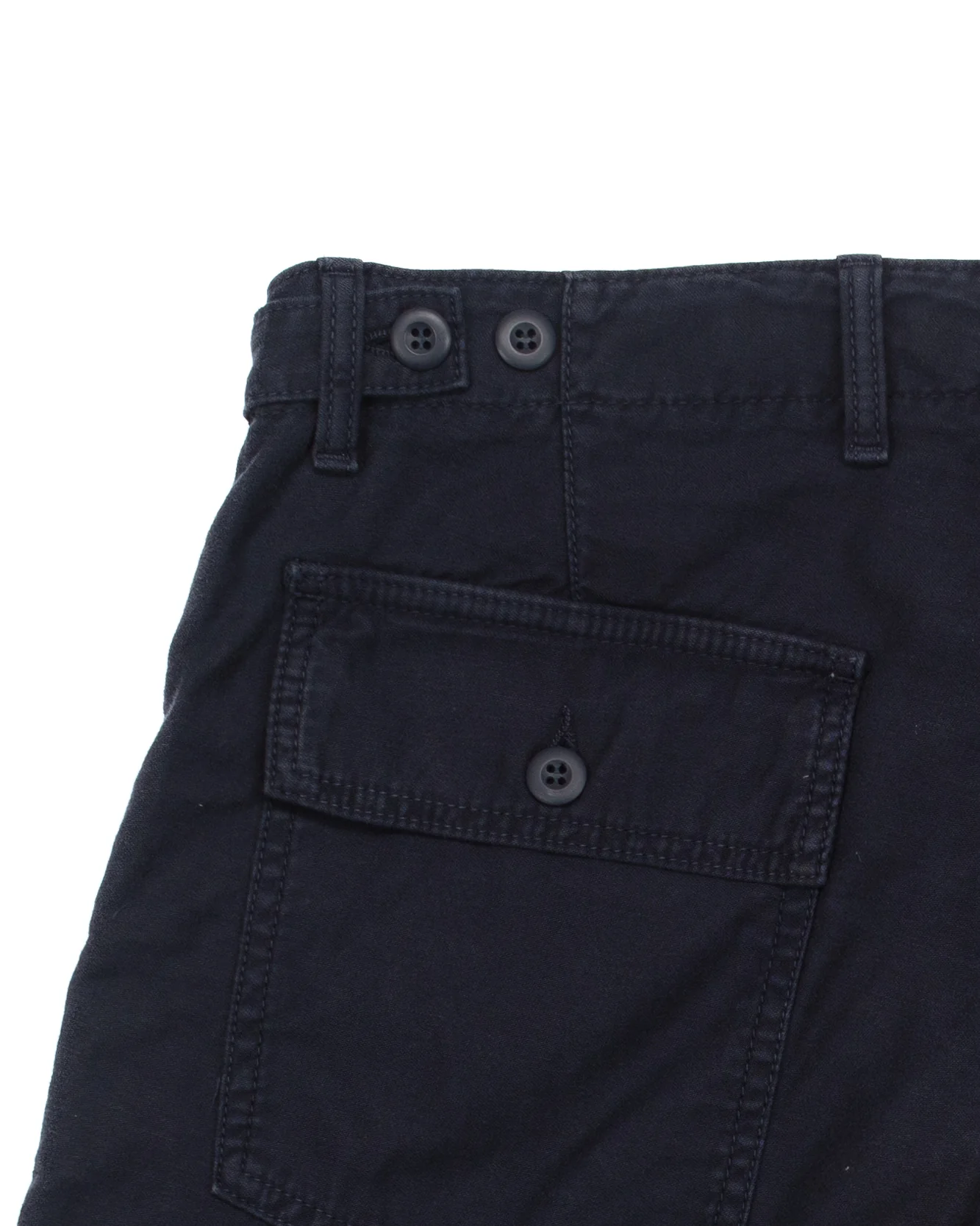 Shannon Fatigue Shorts in Navy Satin - Image 6