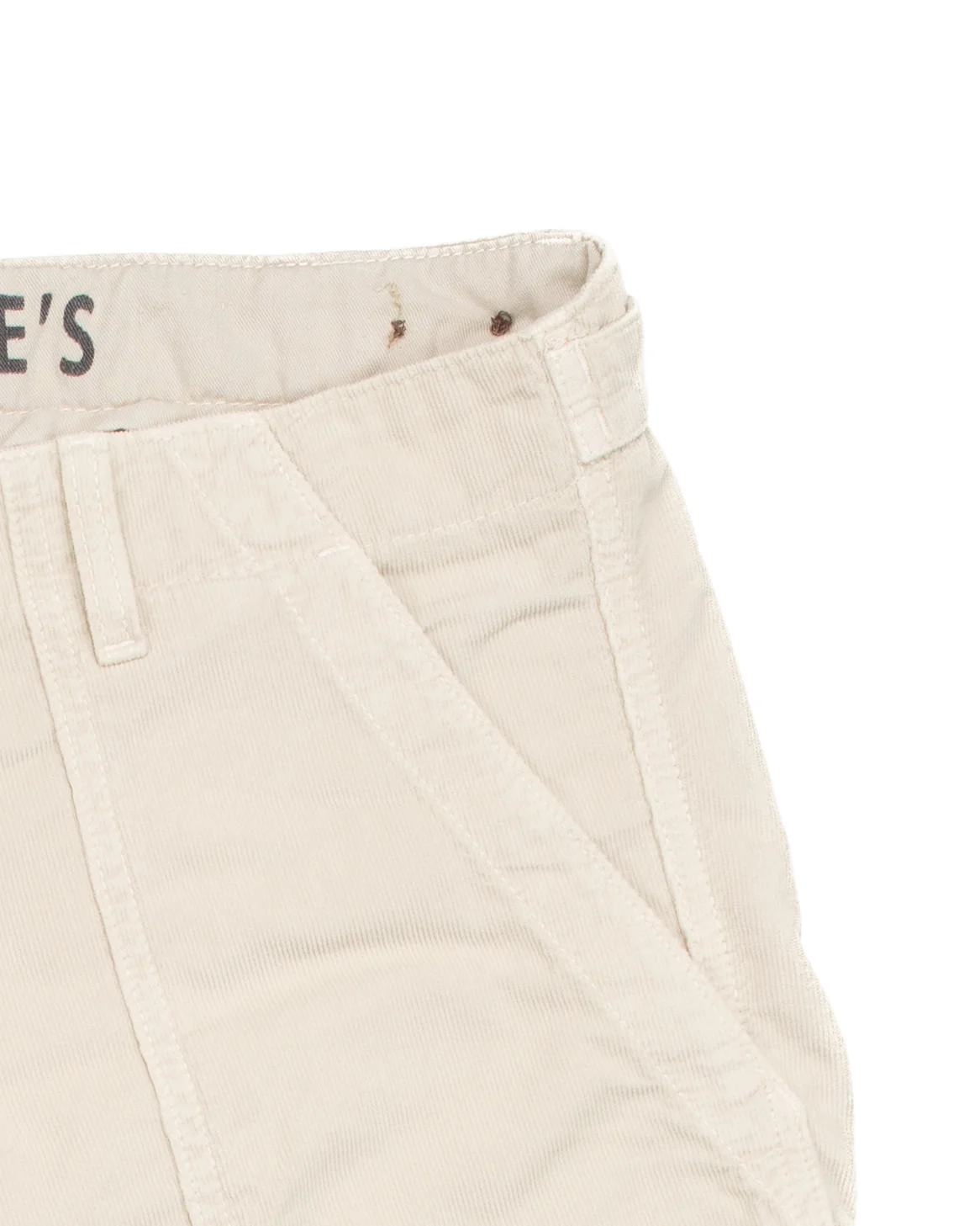 Shannon Fatigue Shorts in Stone Micro Cord - Image 3