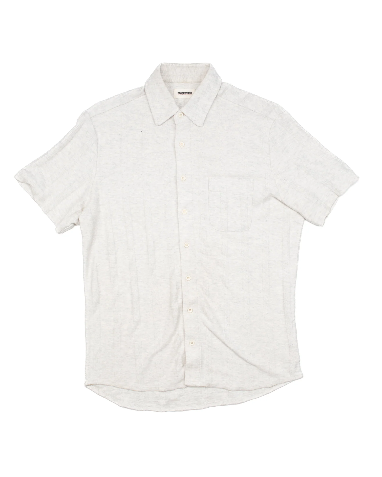 Short Sleeve California in Heather Ash Stripe #1726